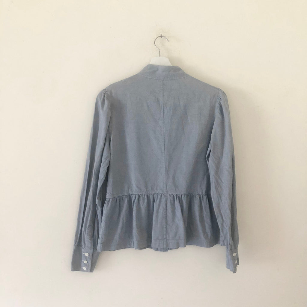 Miu Miu Blue Chambray Blouse • vintage 2000s
