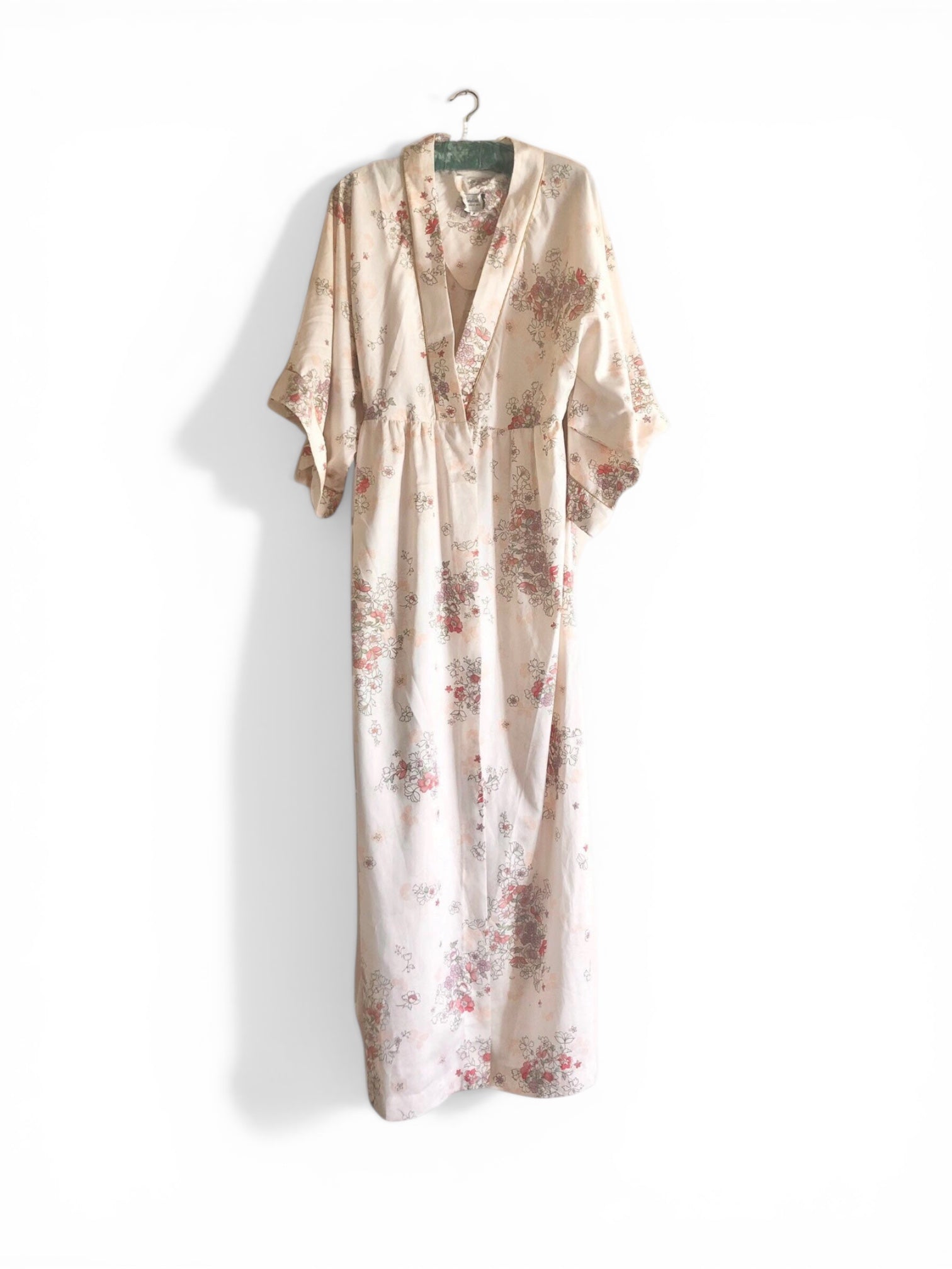 Vintage Christian Dior floral long kimono S