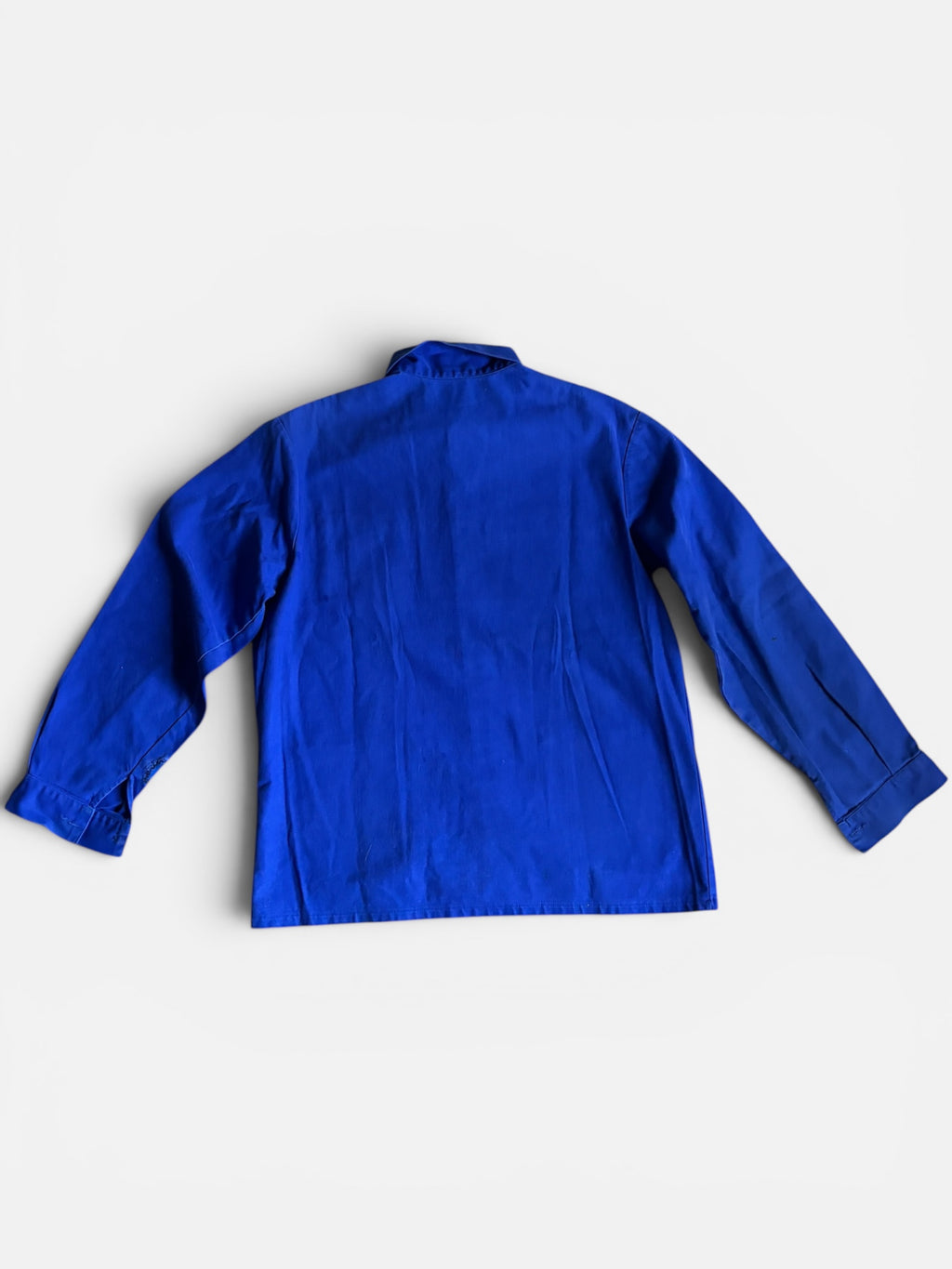 Vintage French Workwear blue jacket with Patch