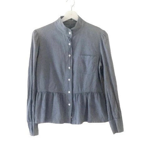 Miu Miu Blue Chambray Blouse • vintage 2000s