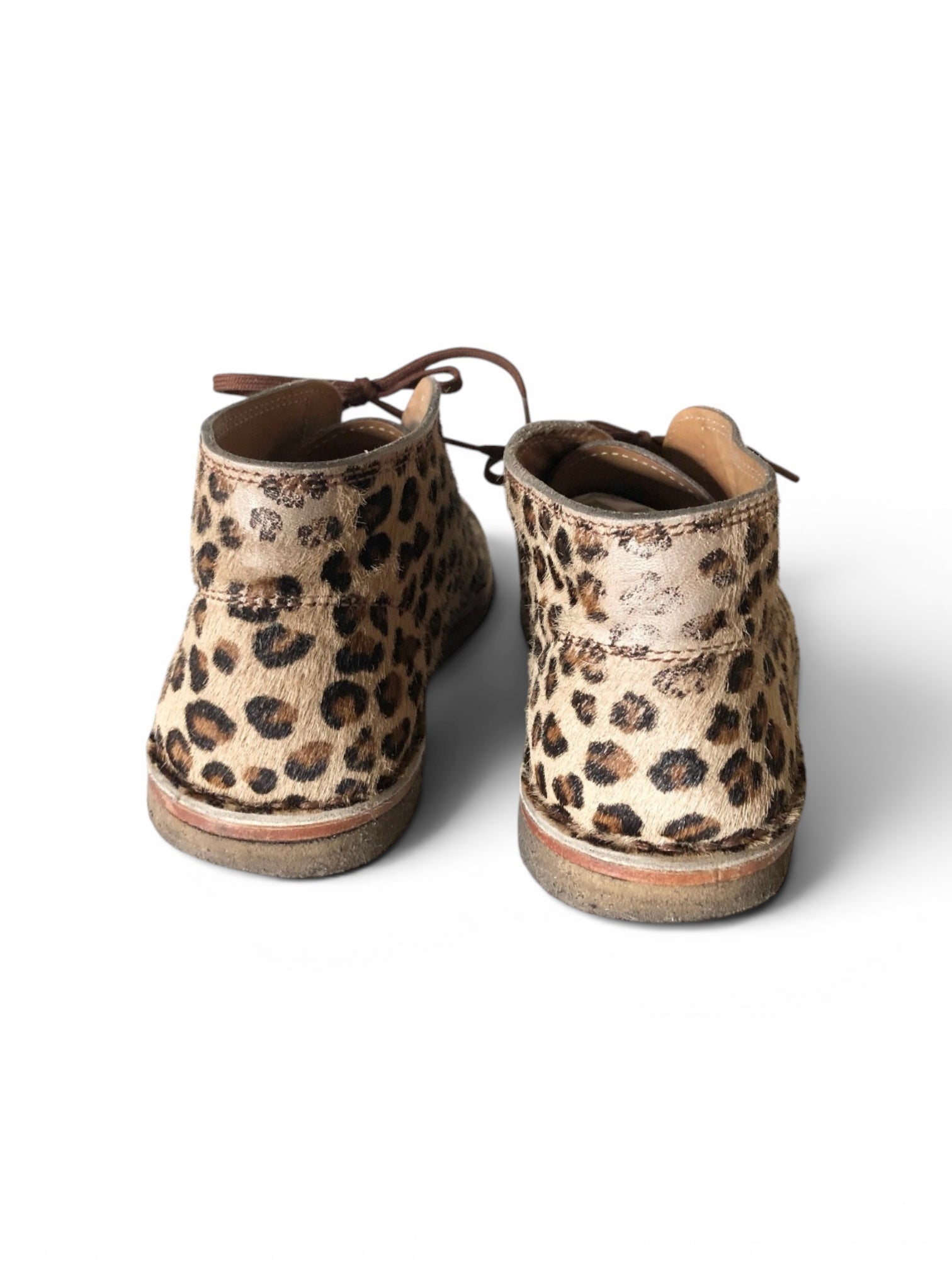 Vintage La Botte Gardianne Leopard Desert Chukka Boots 38