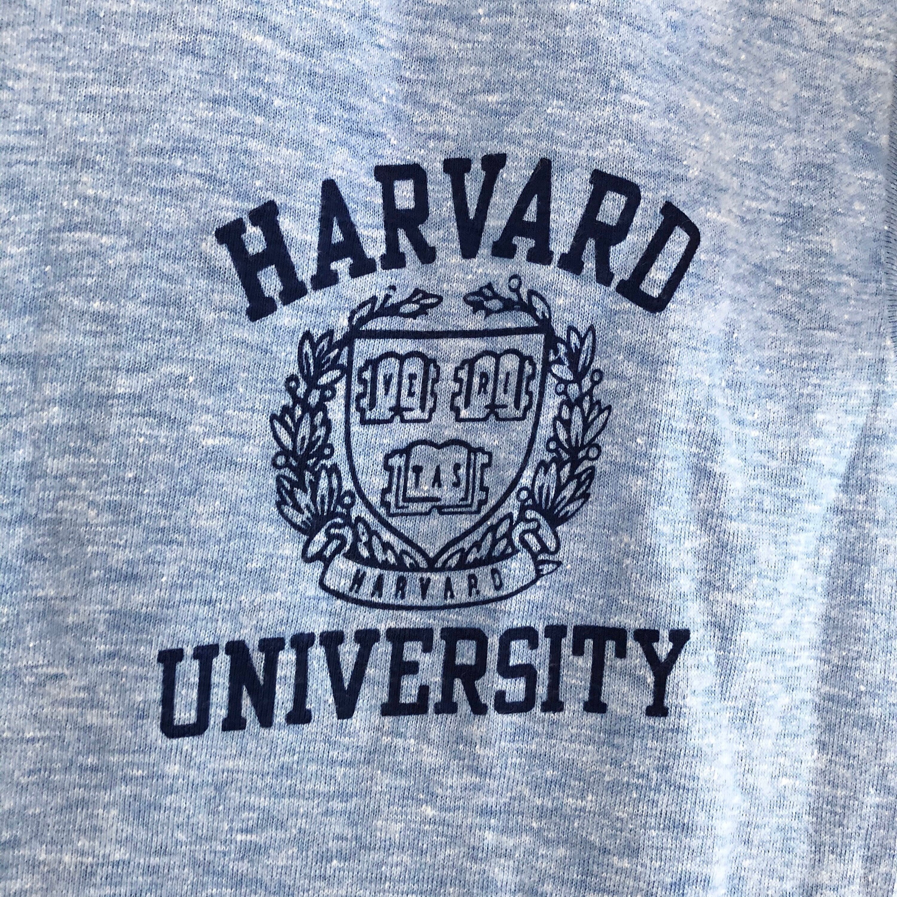 Harvard Vintage 70s Mayo Spruce very rare ringer t-shirt made in usa • XS / youth L