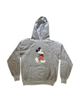 Vintage 70s 80s Mickey Mouse Velva Sheen usa raglan grey Hoodie
