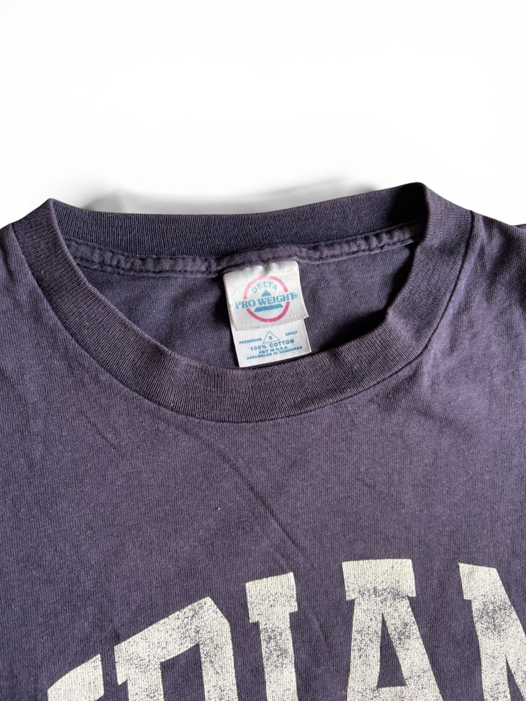 Vintage 90's Indiana University single stitch sun faded blue T-shirt S