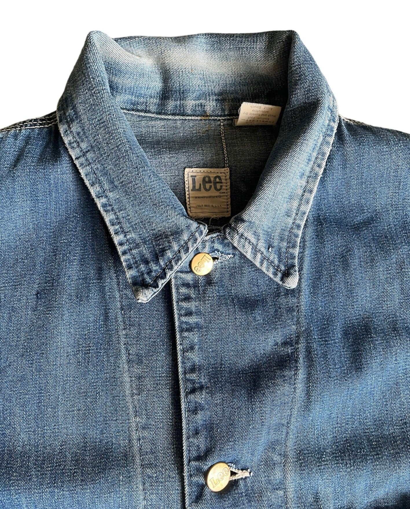 Lee vintage Sanforized union made Denim chore Loco 91J jacket