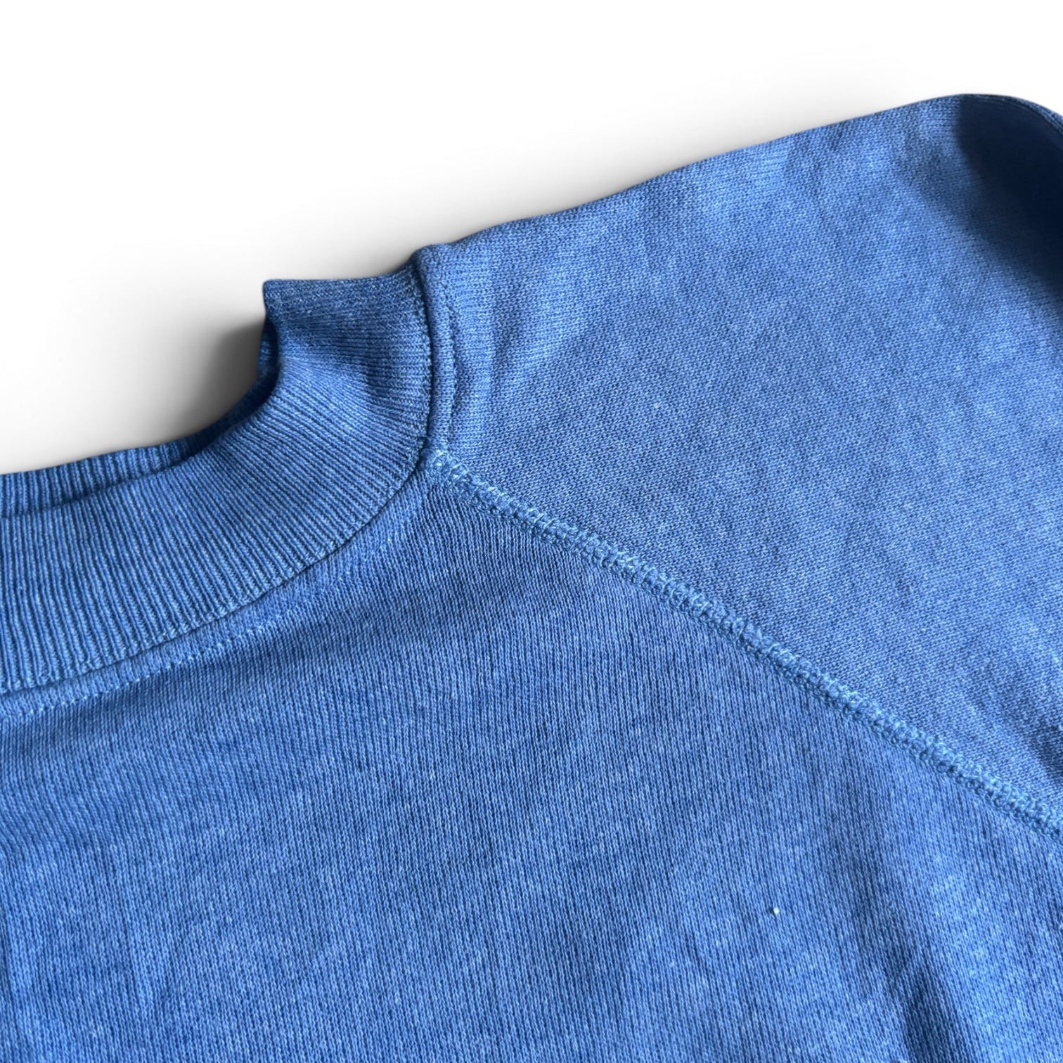 Vintage 80's Hanes denim blue Blank Raglan crewneck sweatshirt M