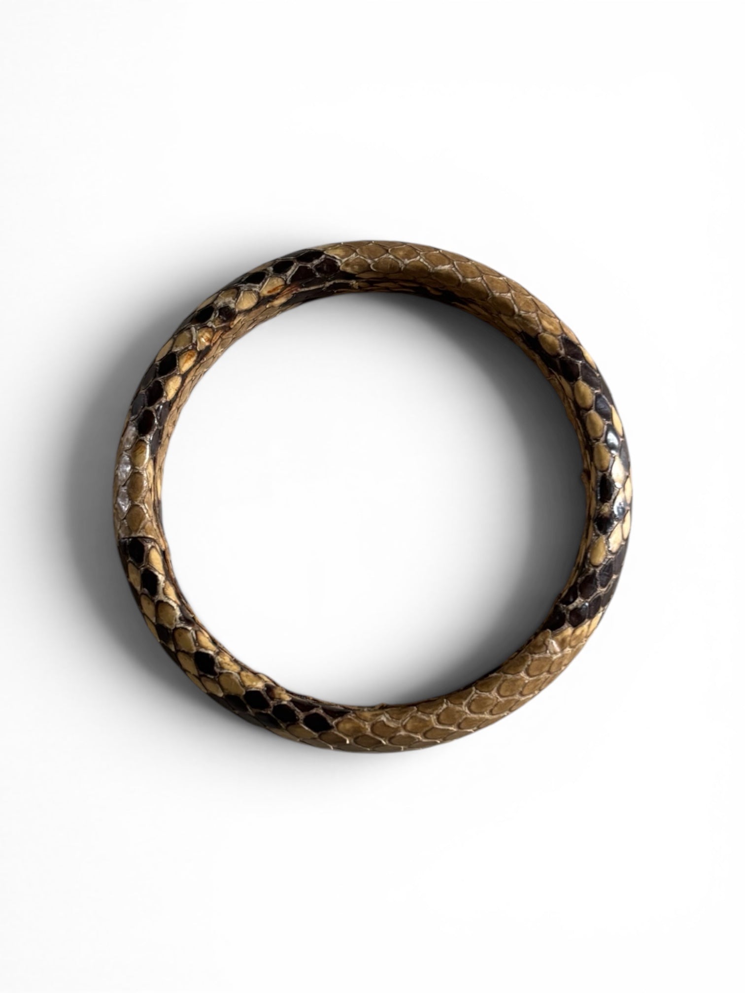 Vintage 80's python reptile bracelet