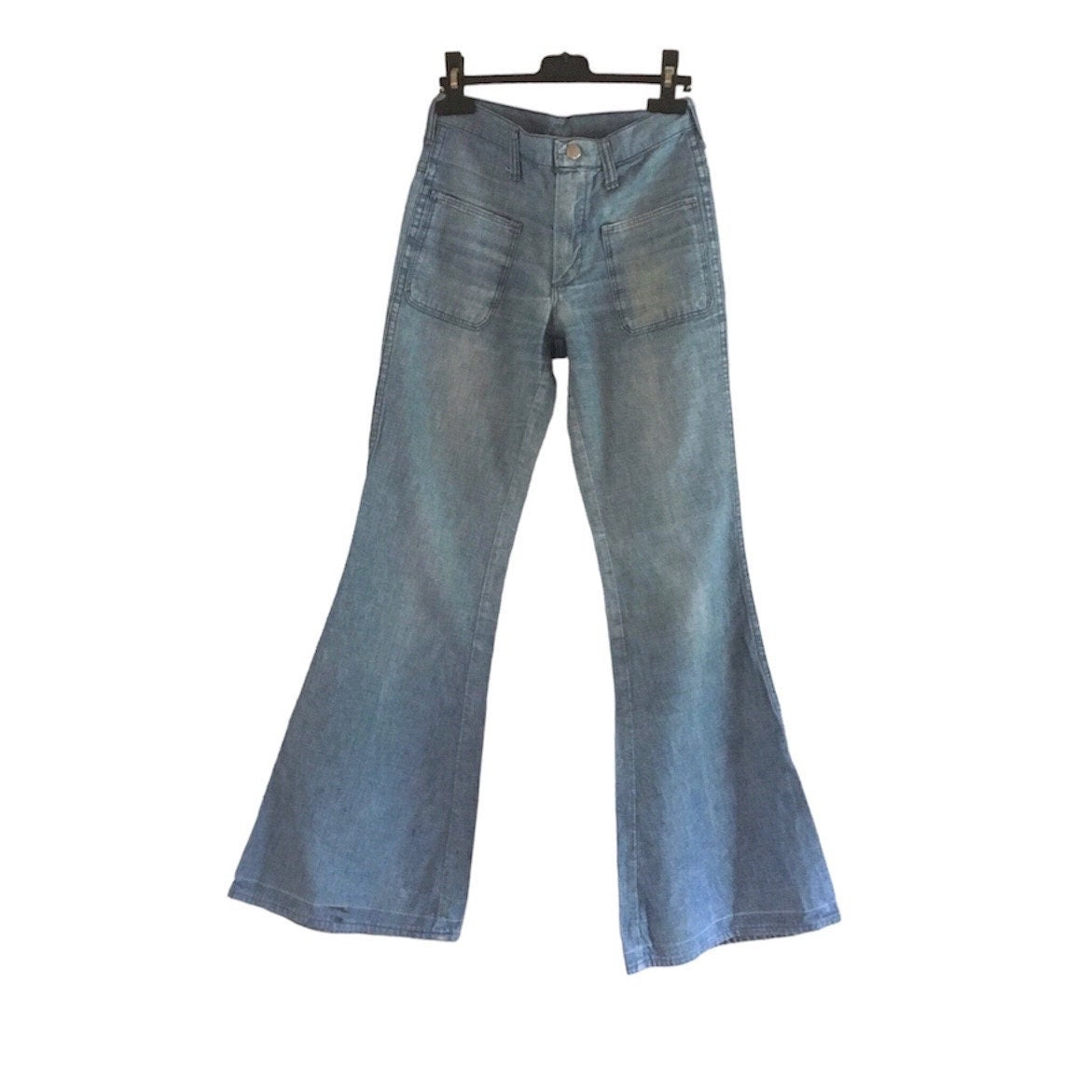 Vintage 1970s Wrangler Blue Bell Flare Jeans • High Waist, Wide Leg 28X32
