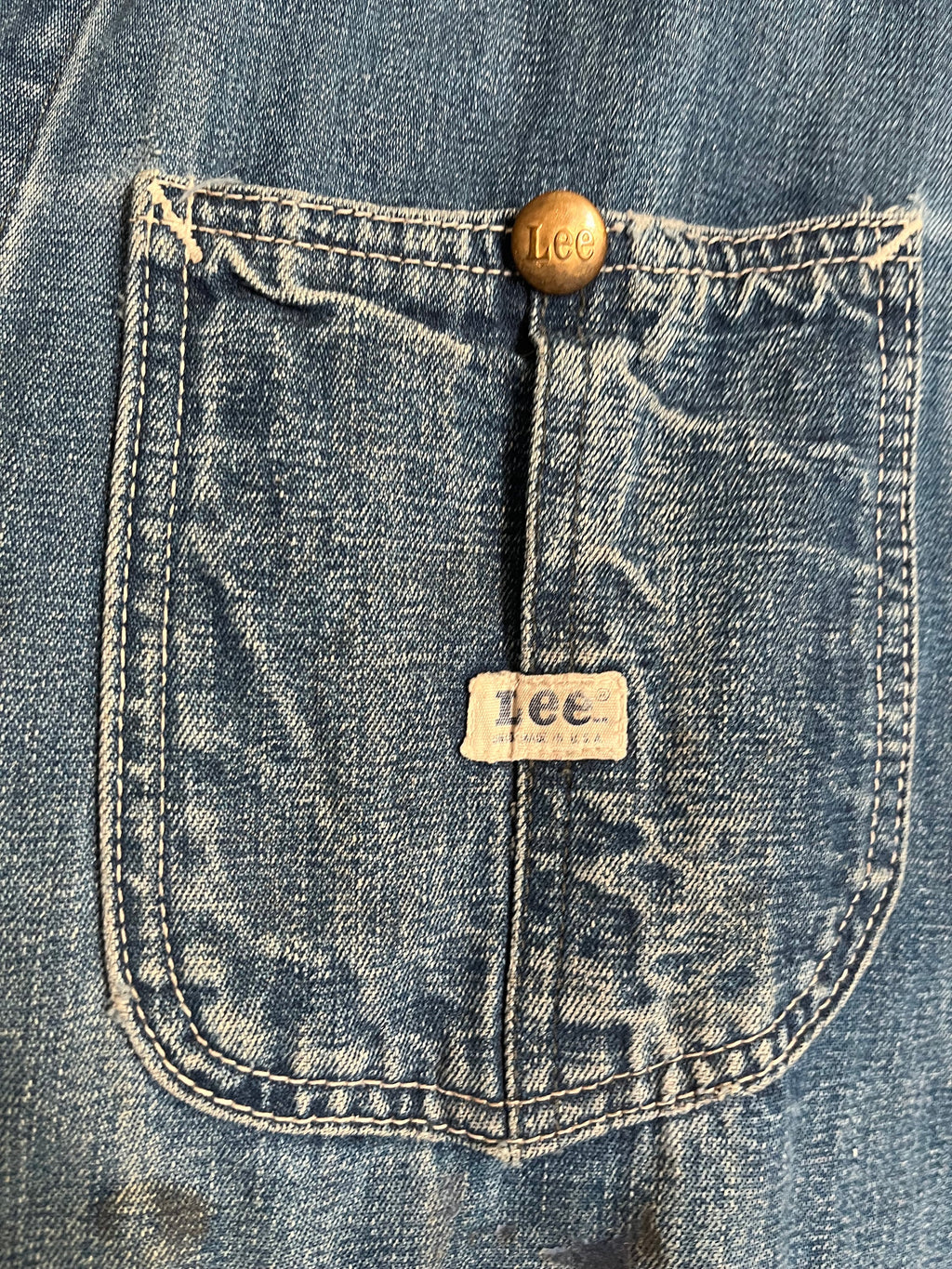 Lee vintage Sanforized union made Denim chore Loco 91J jacket