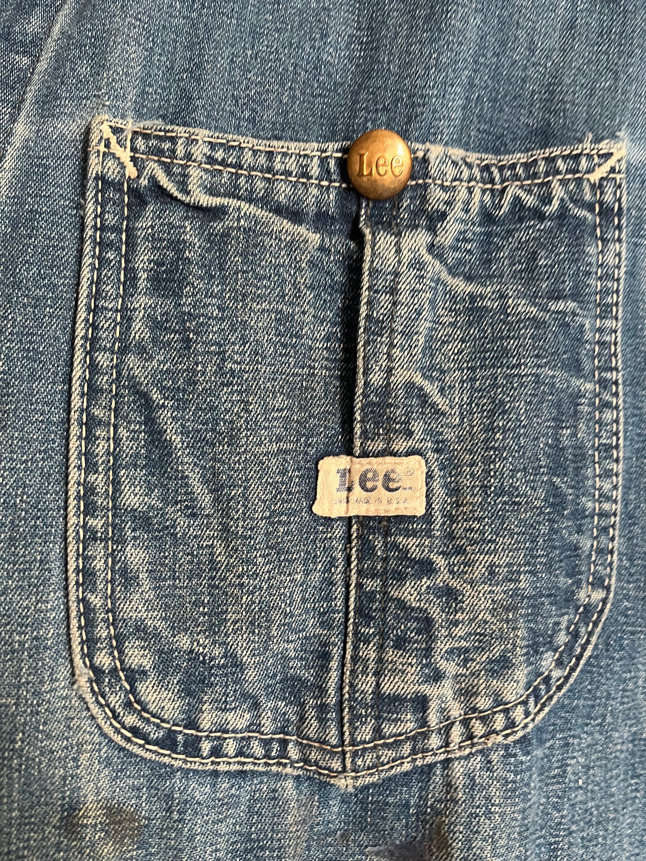 Lee vintage Sanforized union made Denim chore Loco 91J jacket
