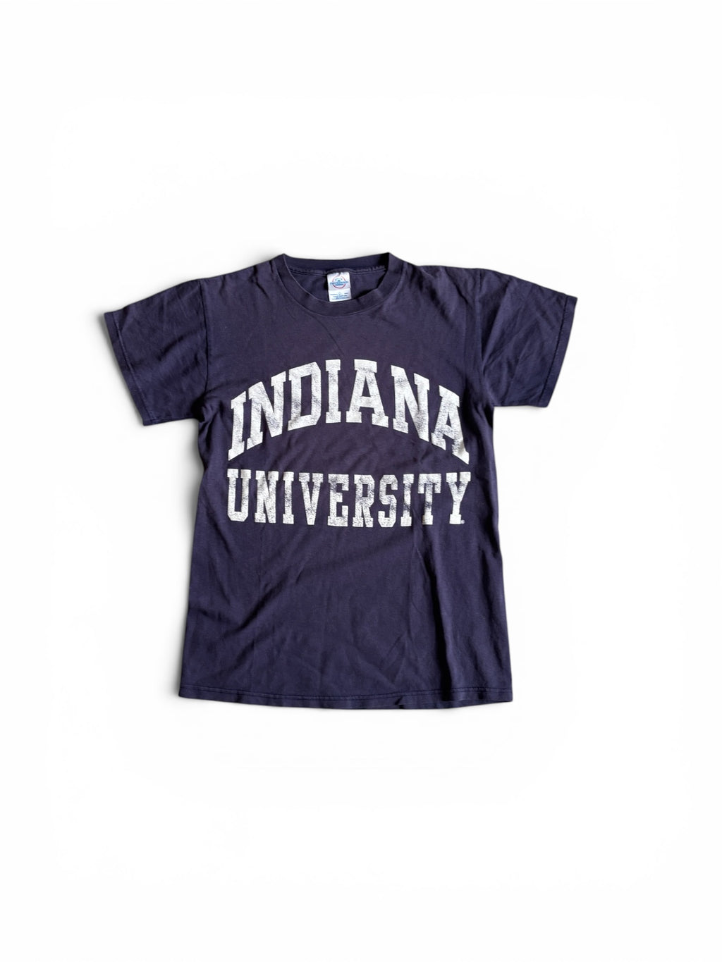 Vintage 90's Indiana University single stitch sun faded blue T-shirt S