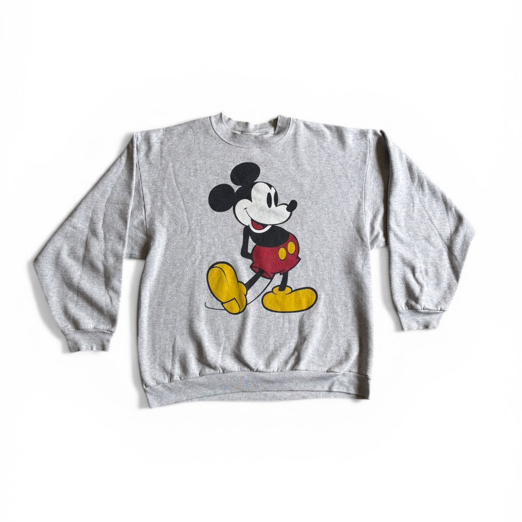 Vintage 90's Disney Mickey Mouse grey sweatshirt made in usa XL