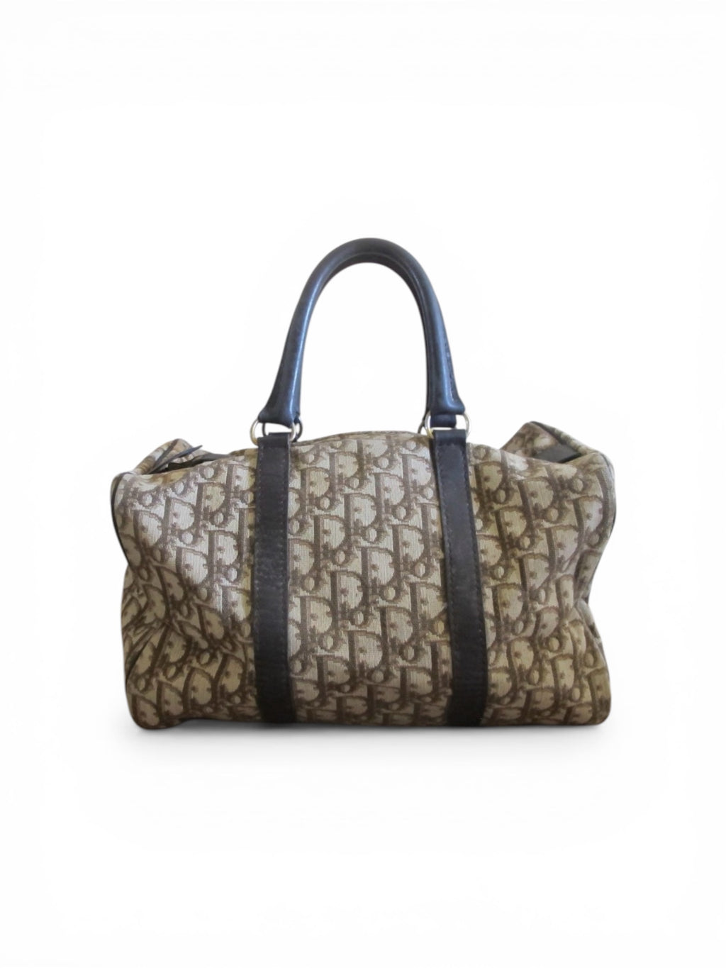 Vintage 70's Christian Dior brown monogram Boston bag 32
