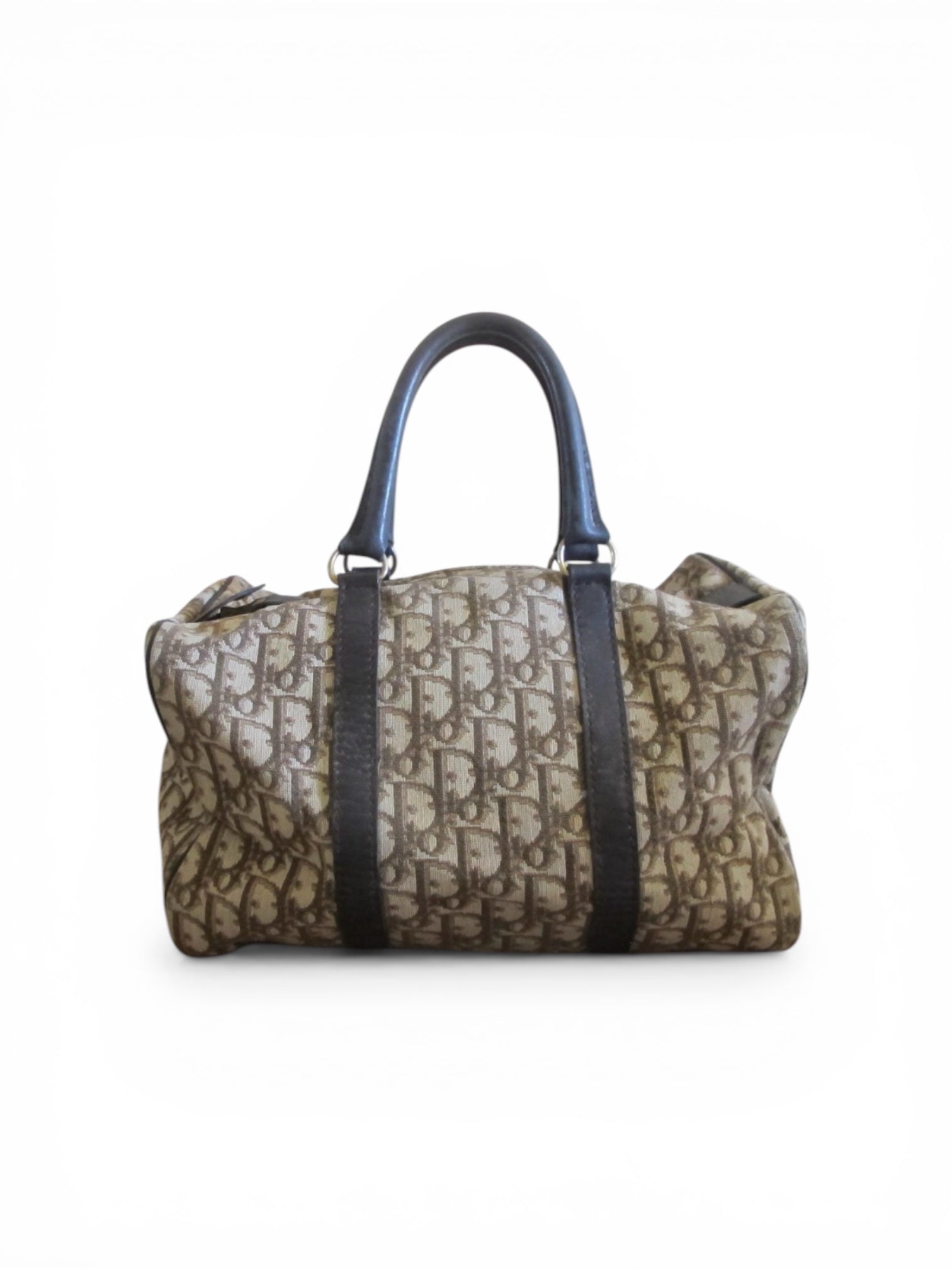 Vintage 70's Christian Dior brown monogram Boston bag 32