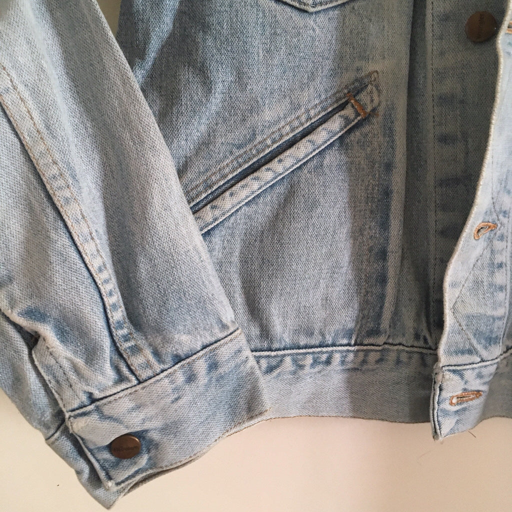 Vintage 80's Wrangler Blue Bell trucker denim jacket