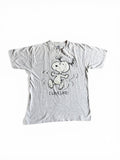 Vintage 90's Snoopy 'I Love Life' grey t-shirt made in usa L