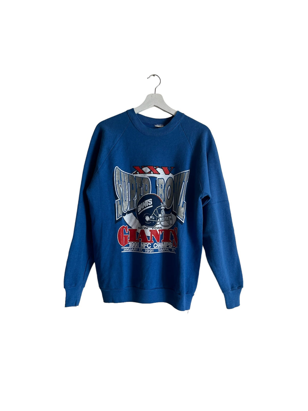 Vintage 1991 NY Giants Super Bowl football sweatshirt made in usa L/XL