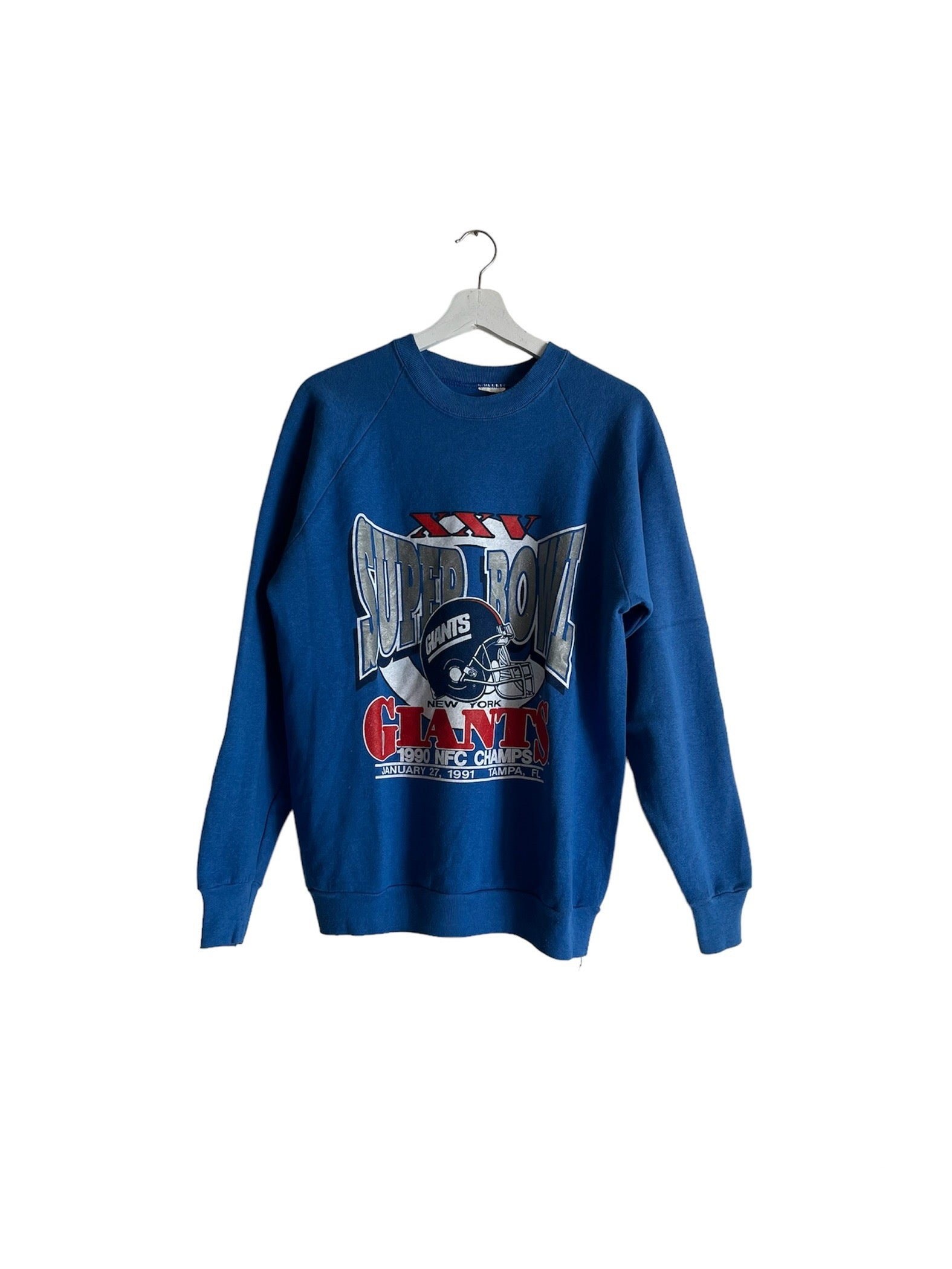 Vintage 1991 NY Giants Super Bowl football sweatshirt made in usa L/XL