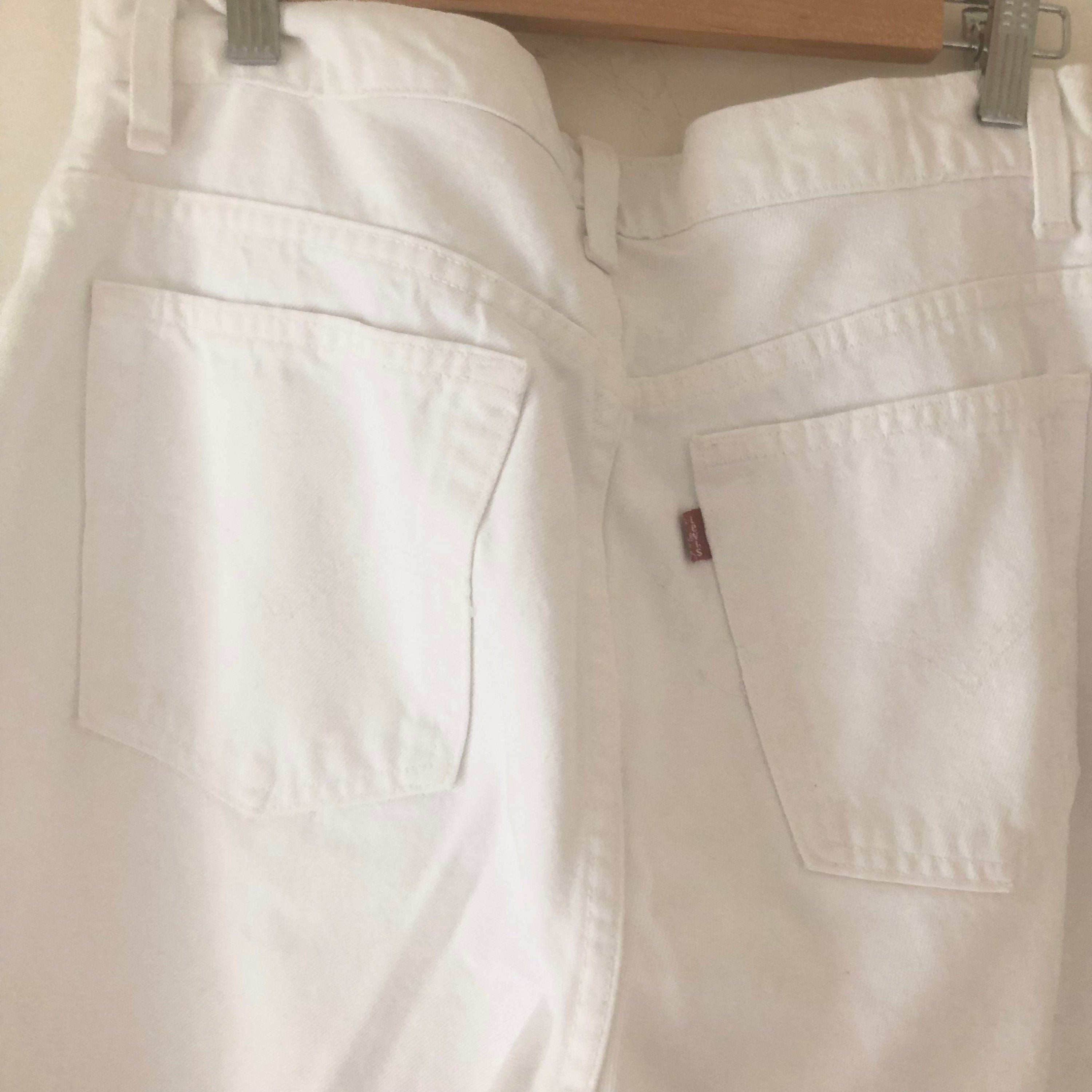 Vintage rare LEVI'S 551  white jeans denim made in usa
