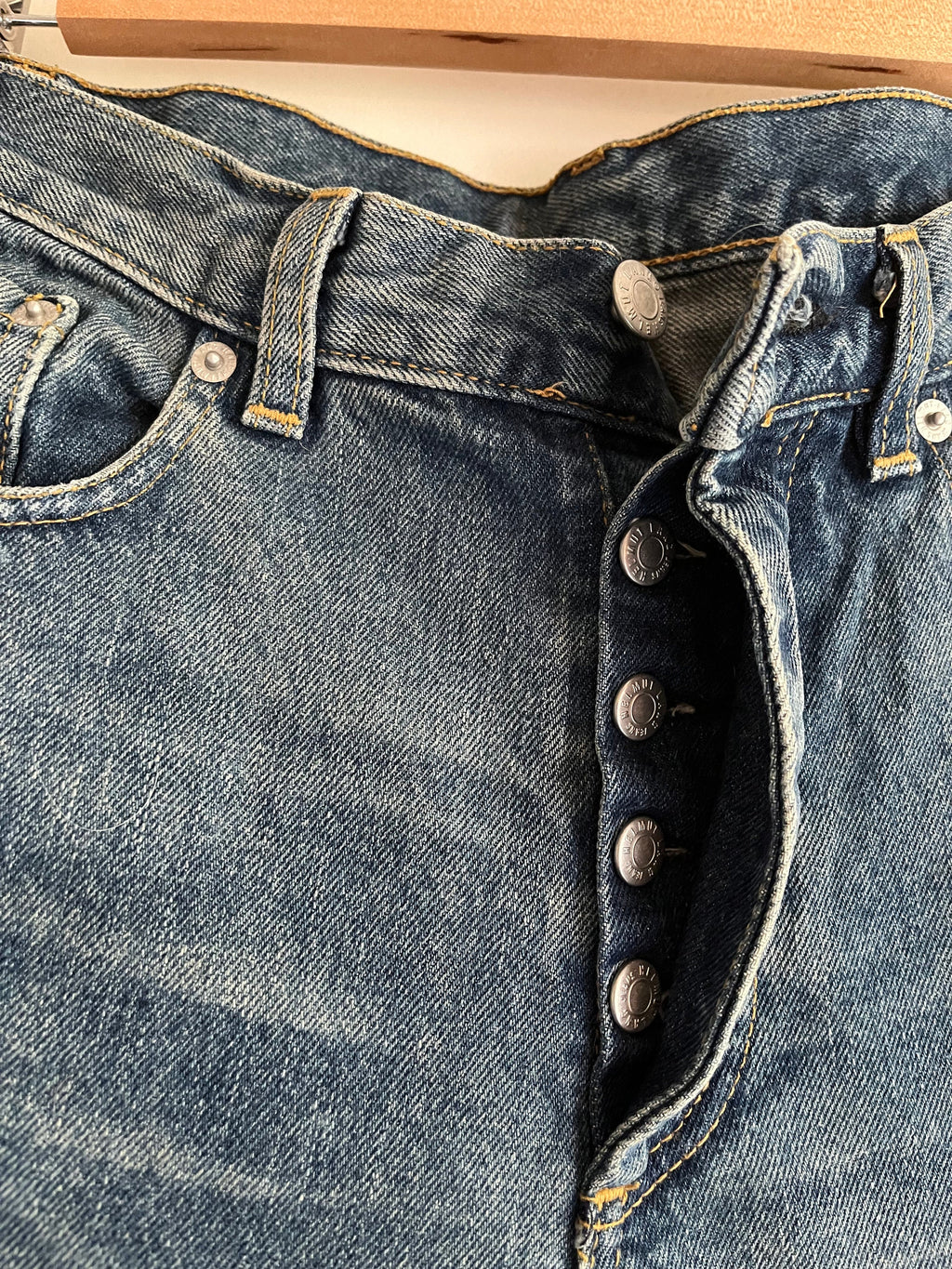 Vintage Helmut Lang 1998 Iconic Painter Blue Jeans  sz US 26