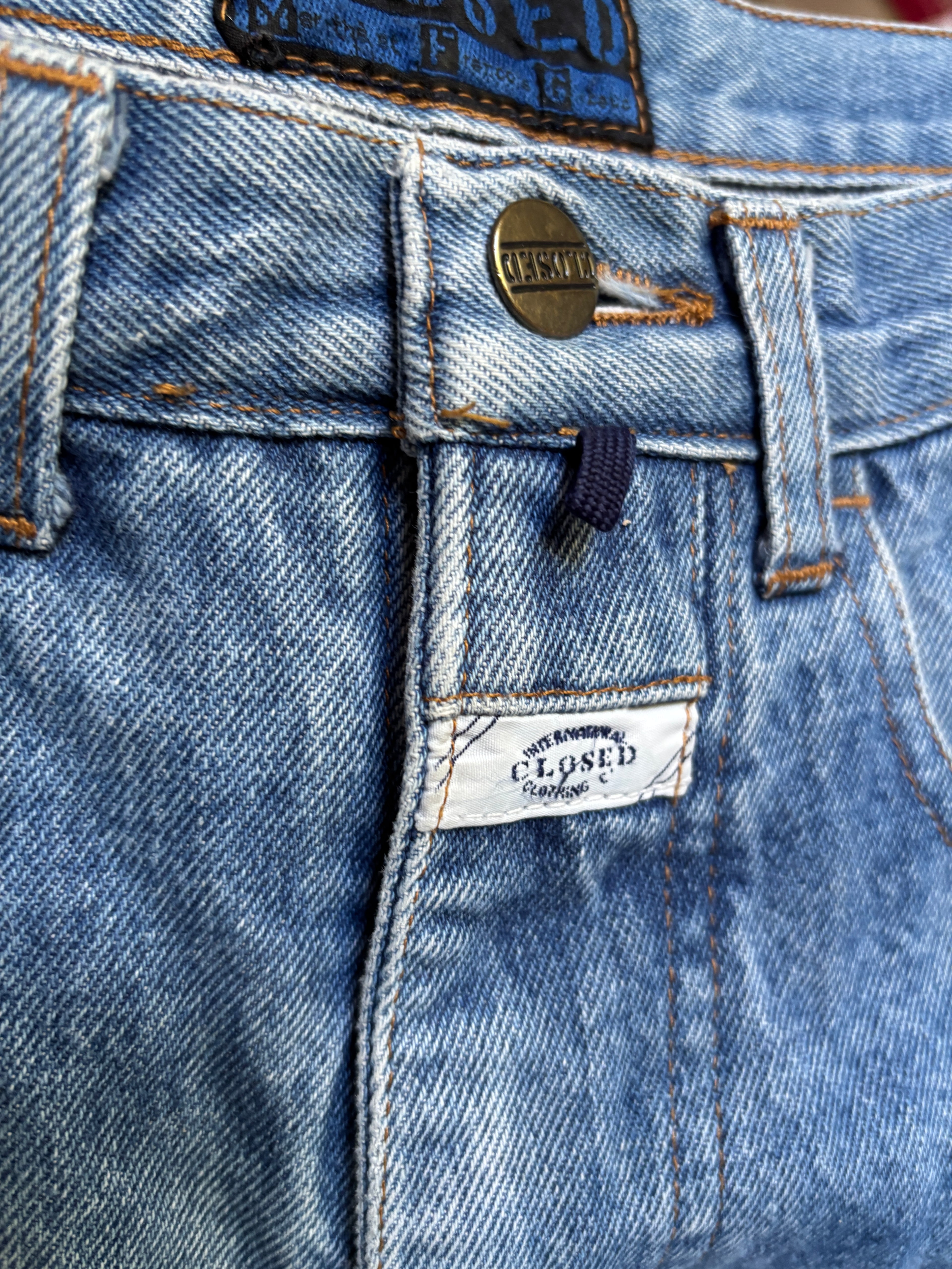 Vintage 80's Closed by Marithé & François Girbaud Men Blue Jeans