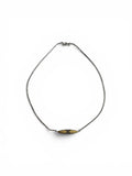 Vintage 80's collier anglais en argent, os et nacre.