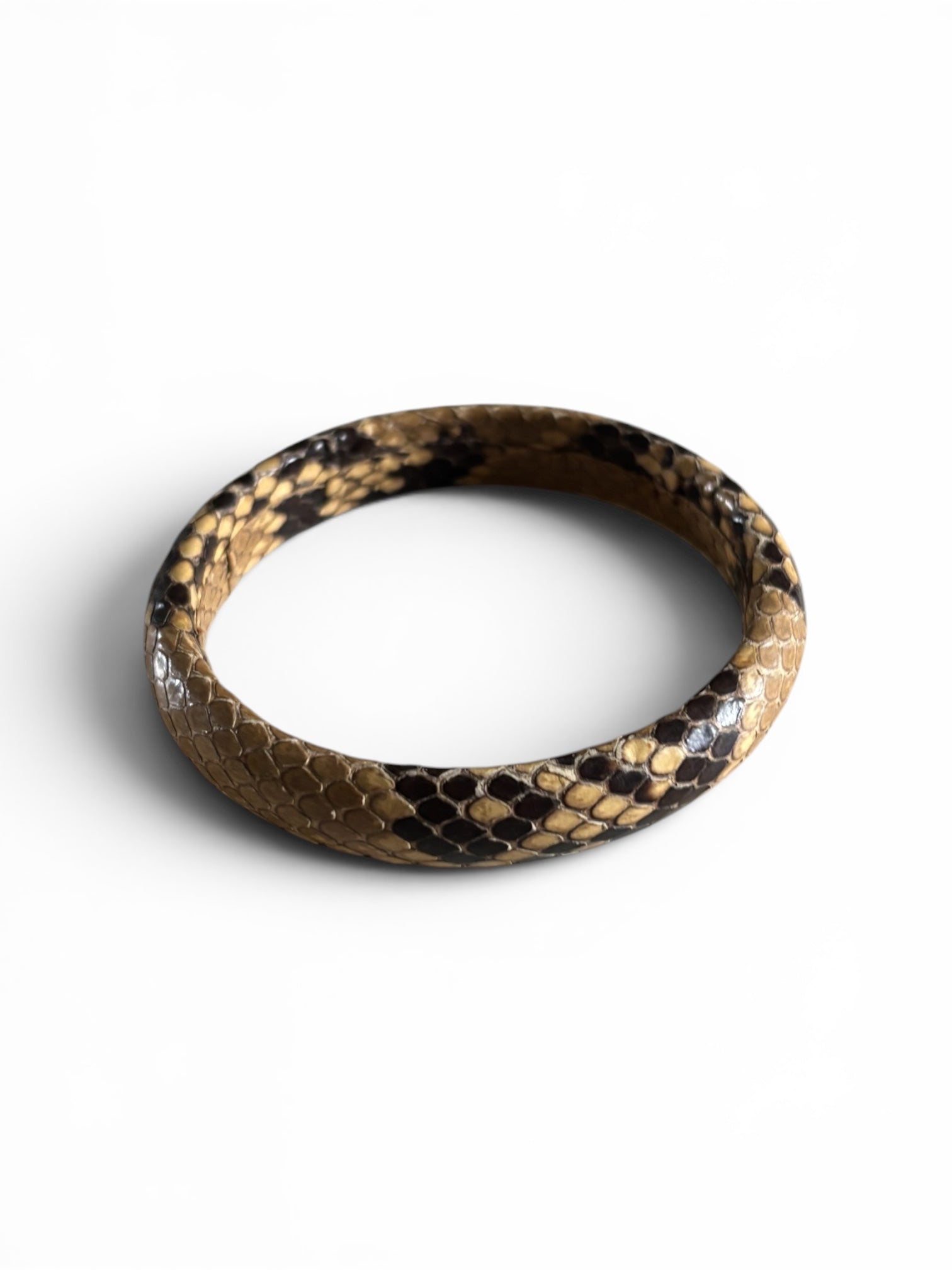 Vintage 80's python reptile bracelet