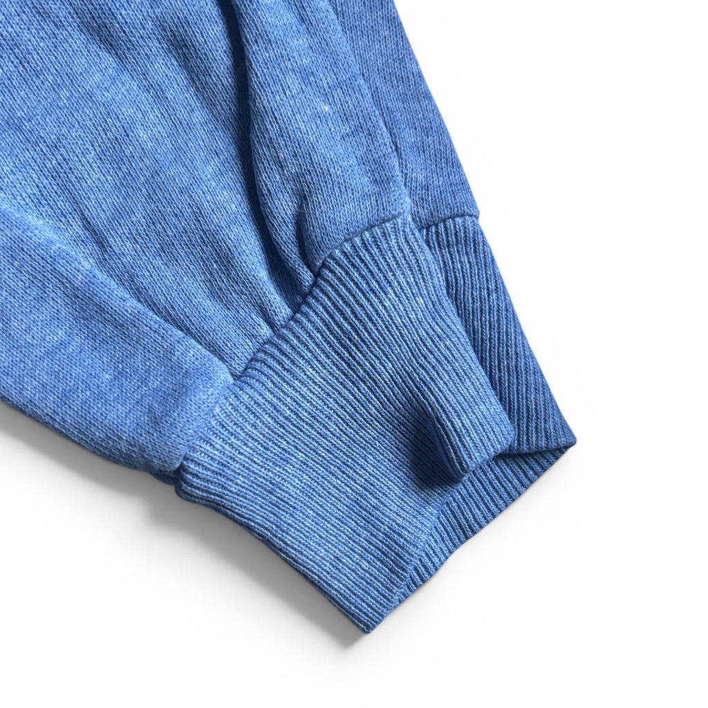 Vintage 80's Hanes denim blue Blank Raglan crewneck sweatshirt M