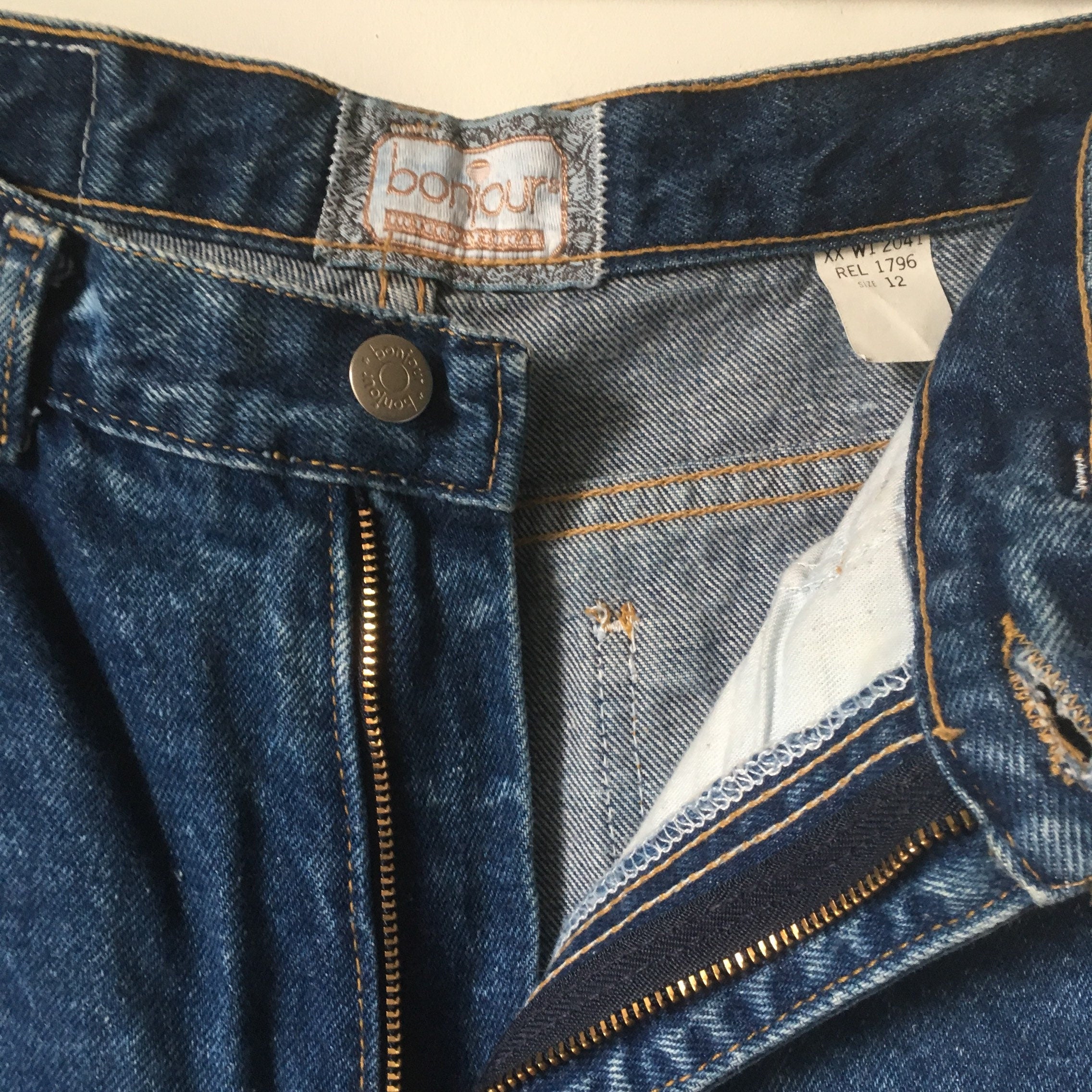 vintage 80s Bonjour Denim high waist Jeans • made in usa
