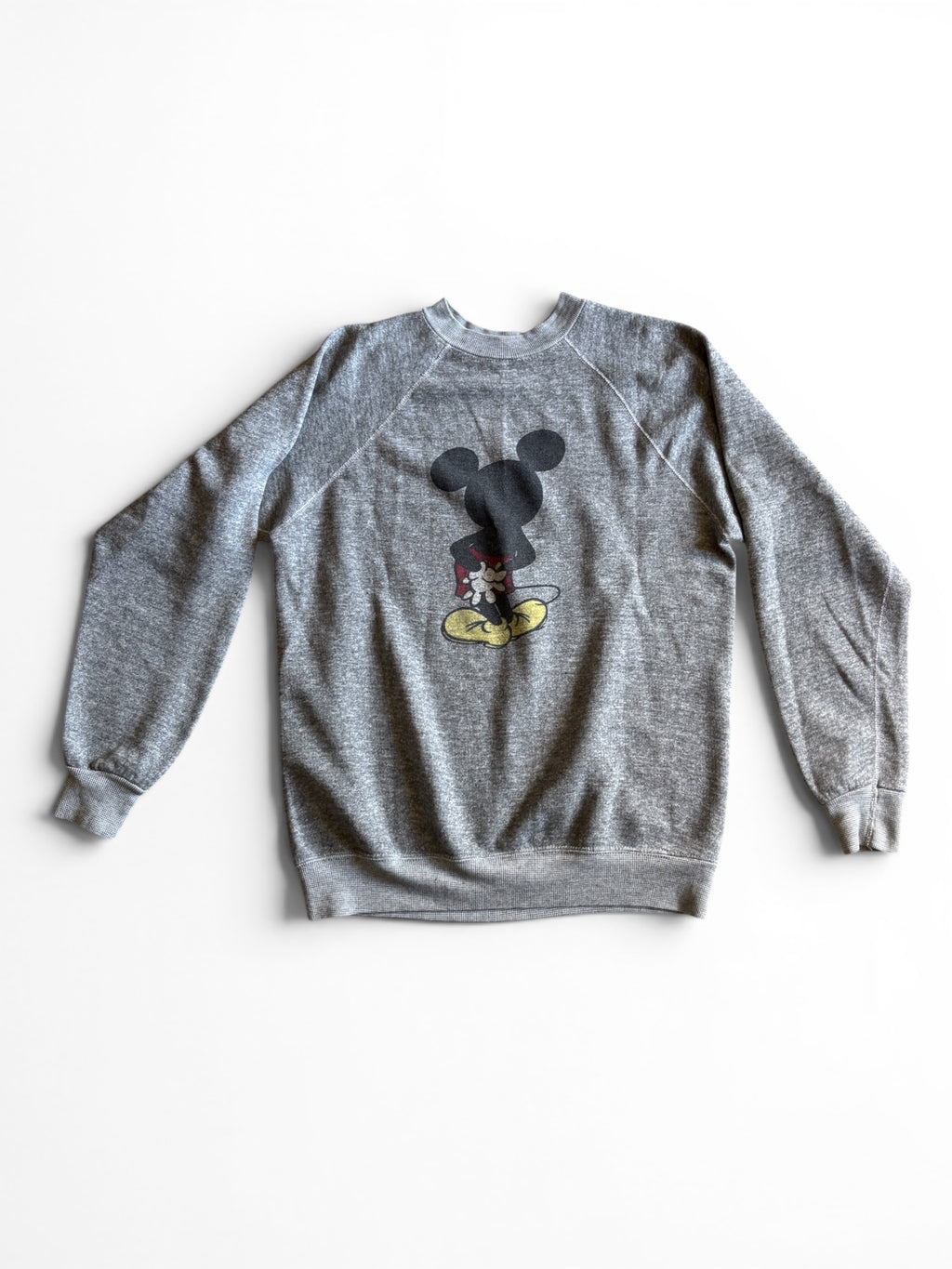 Rare vintage 70's Mickey Mouse Front Back grey sweatshirt M