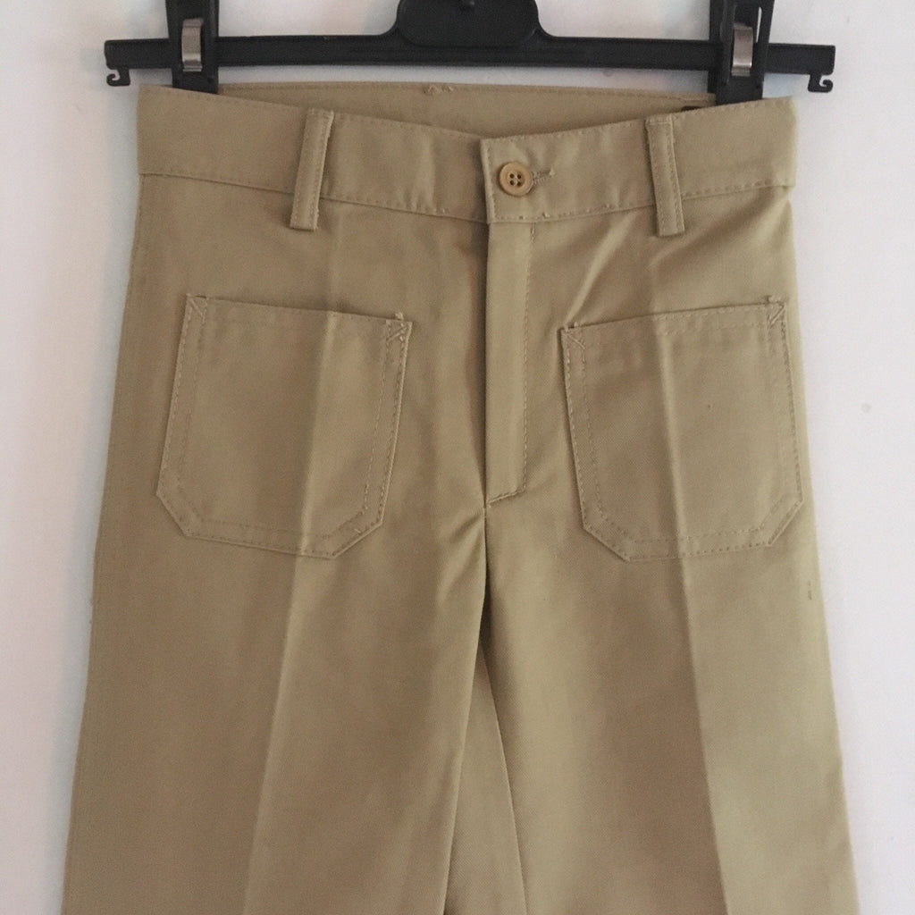 Vintage 70s for kids high waist flare pants made in France • new from old stock