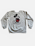 Rare Vintage 1970's Mickey Mouse Disney Grey Raglan sweatshirt S