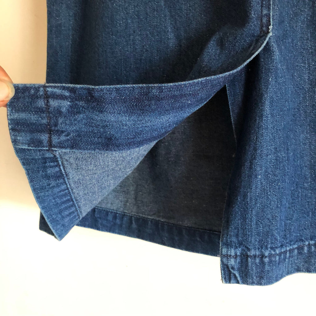Rare Vintage 80's 90's Ralph Lauren Polo Country denim skirt Made in Italy