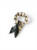 Vintage Celine triomphe pattern green cotton bandana