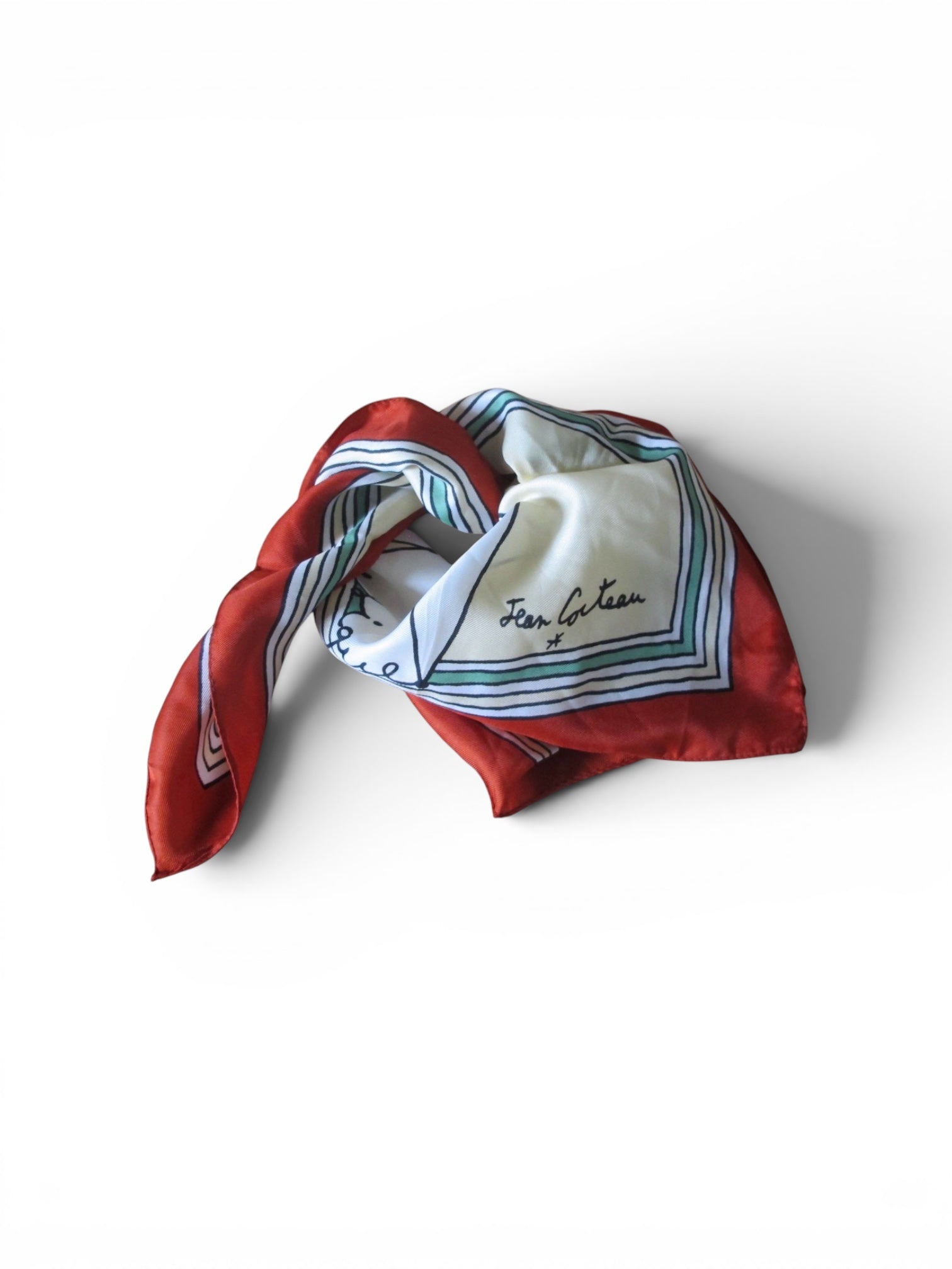 Vintage Jean Cocteau bandana scarf