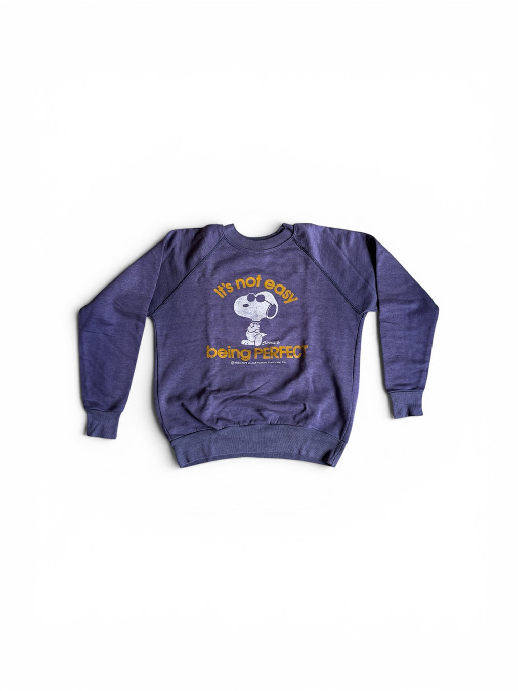 Vintage 80s 90s Snoopy Perfect Raglan sweatshirt for Kids 6-10