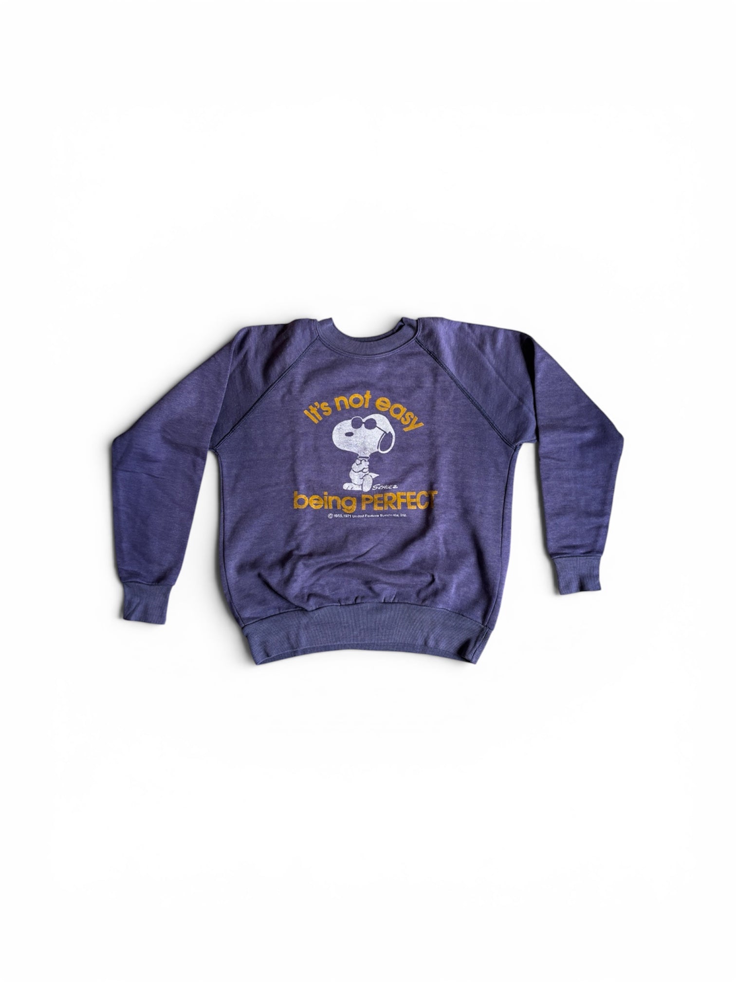Vintage 80's 90's Snoopy Perfect Raglan sun faded sweatshirt for Kids 6-10