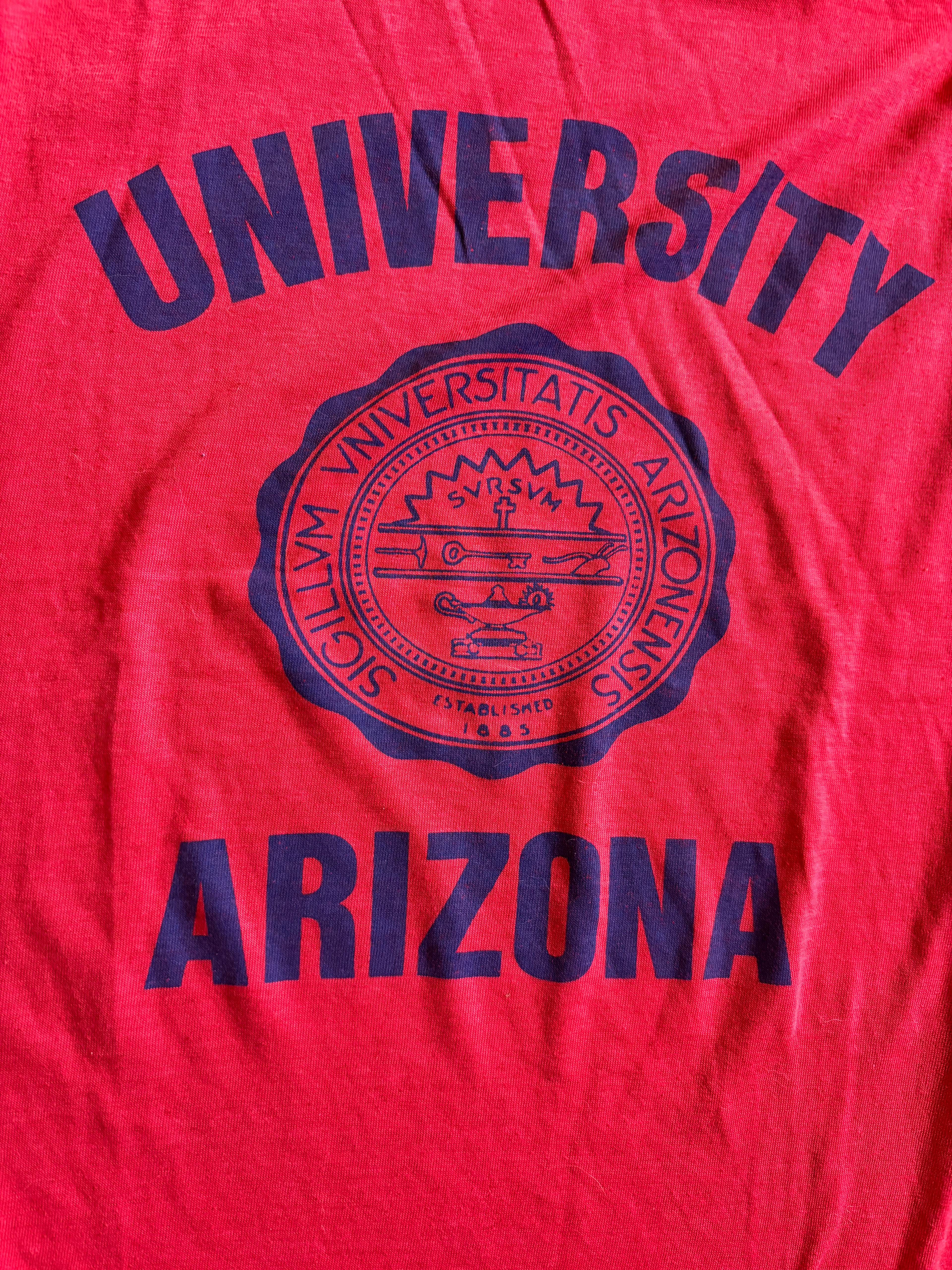 Vintage Arizona University single stitch Red T-Shirt M