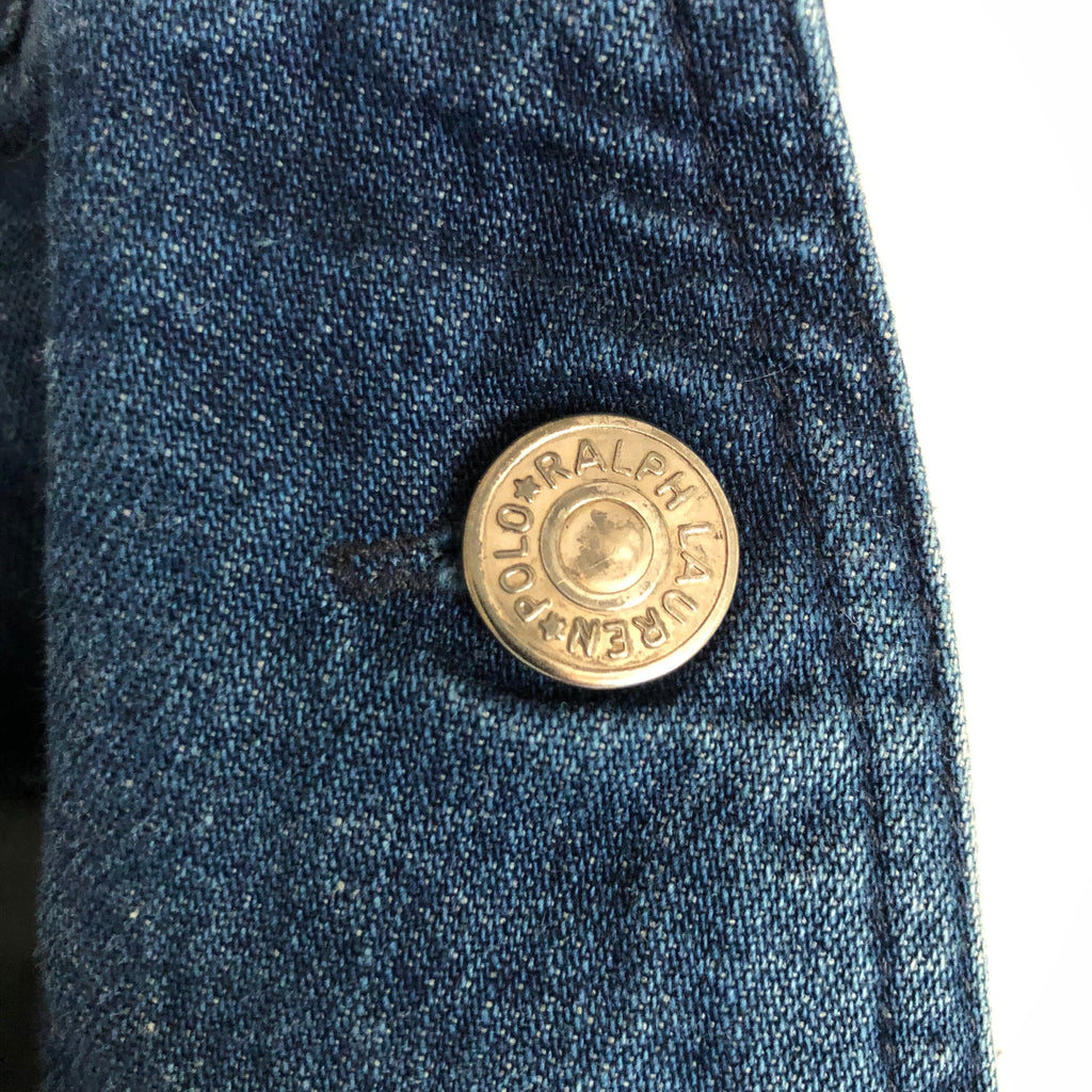Rare Vintage 80's 90's Ralph Lauren Polo Country denim skirt Made in Italy