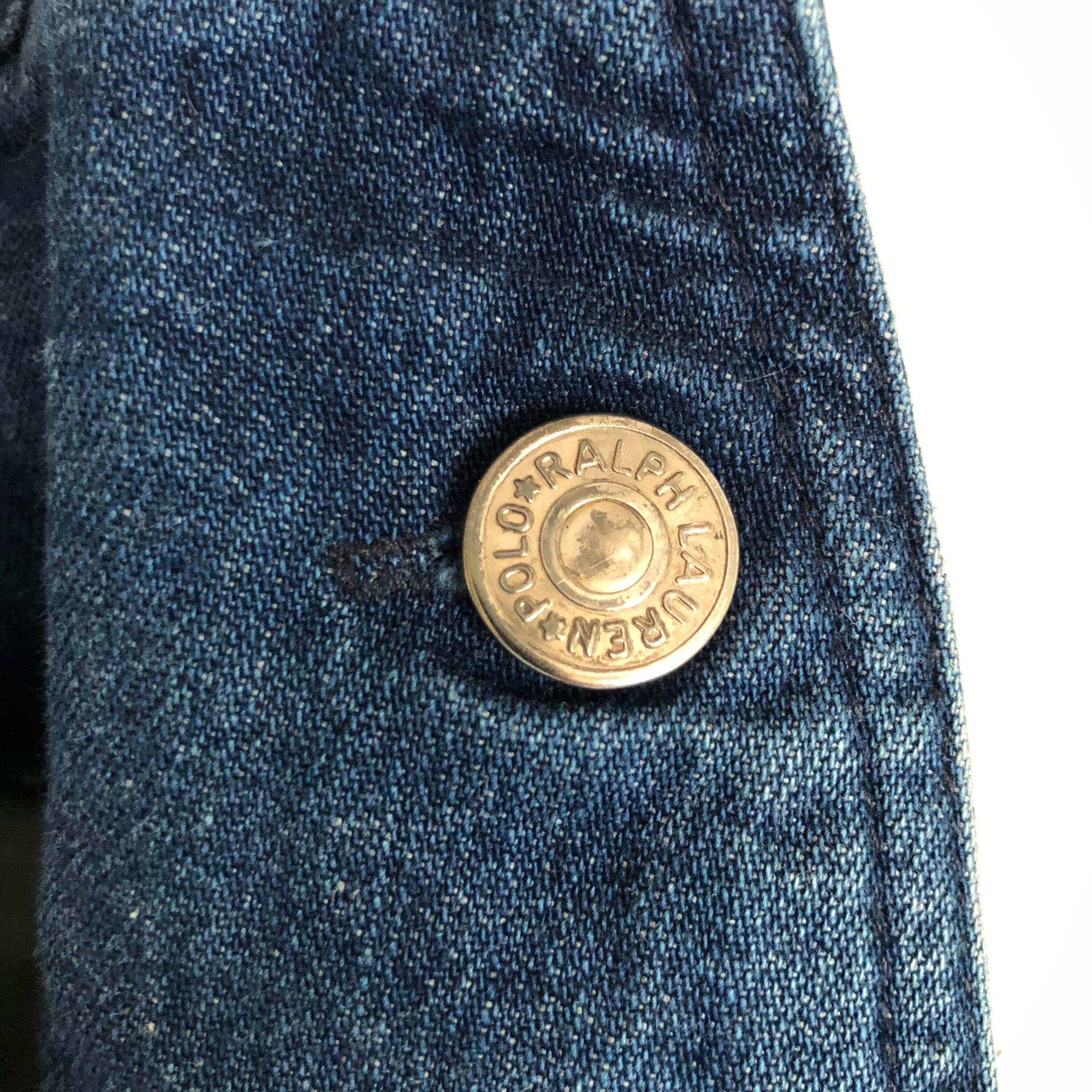 Rare Vintage 80's 90's Ralph Lauren Polo Country denim skirt Made in Italy