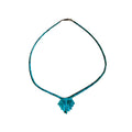 Vintage 1980s Turquoise & sterling silver native American Necklace