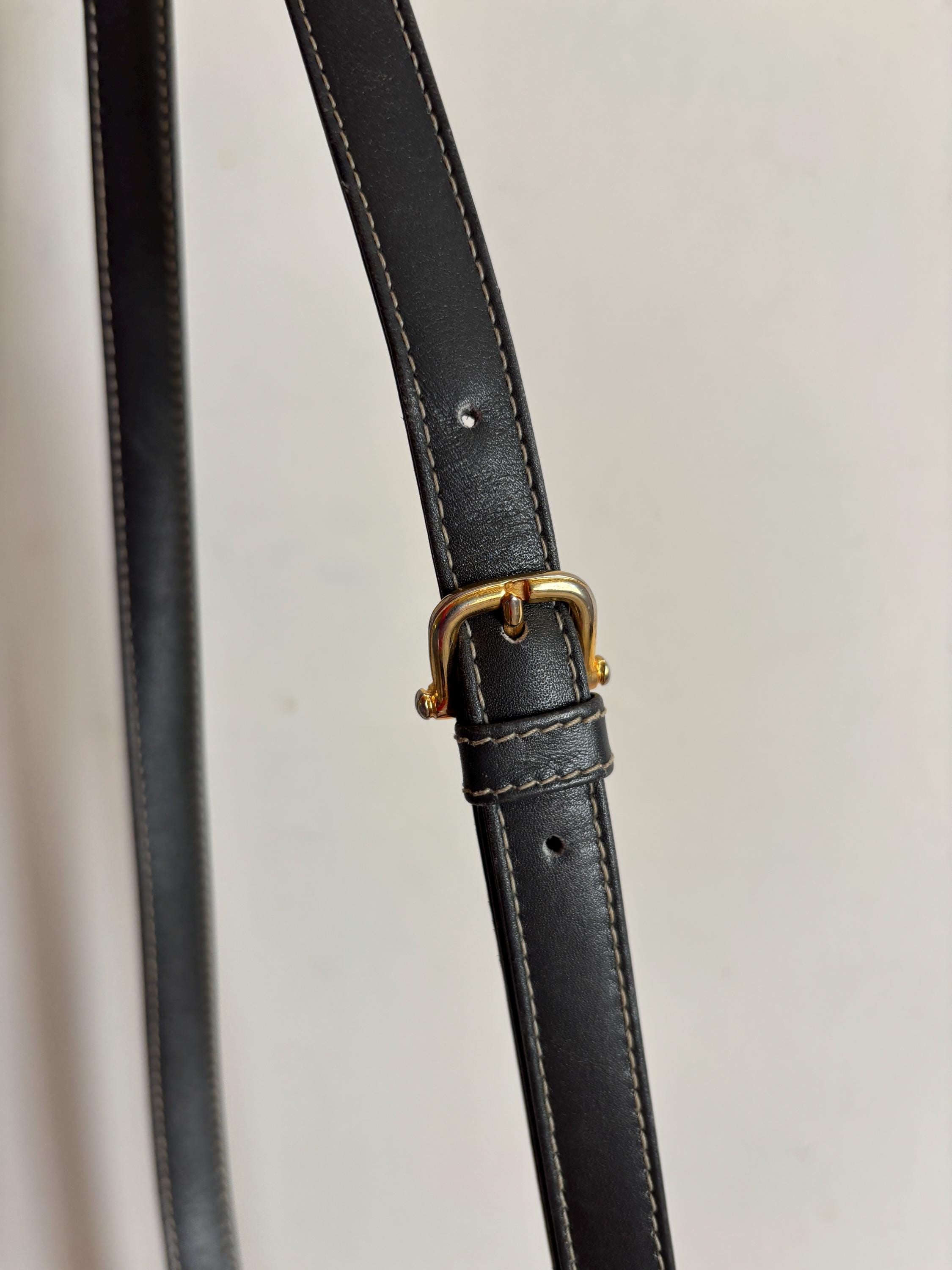 Vintage Celine grey leather Triomphe bag