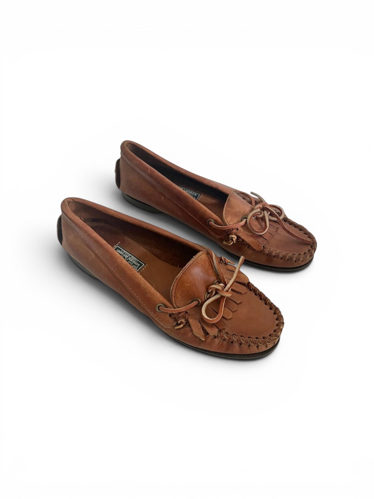 Vintage Ralph Lauren Polo Country leather loafers made in usa 37