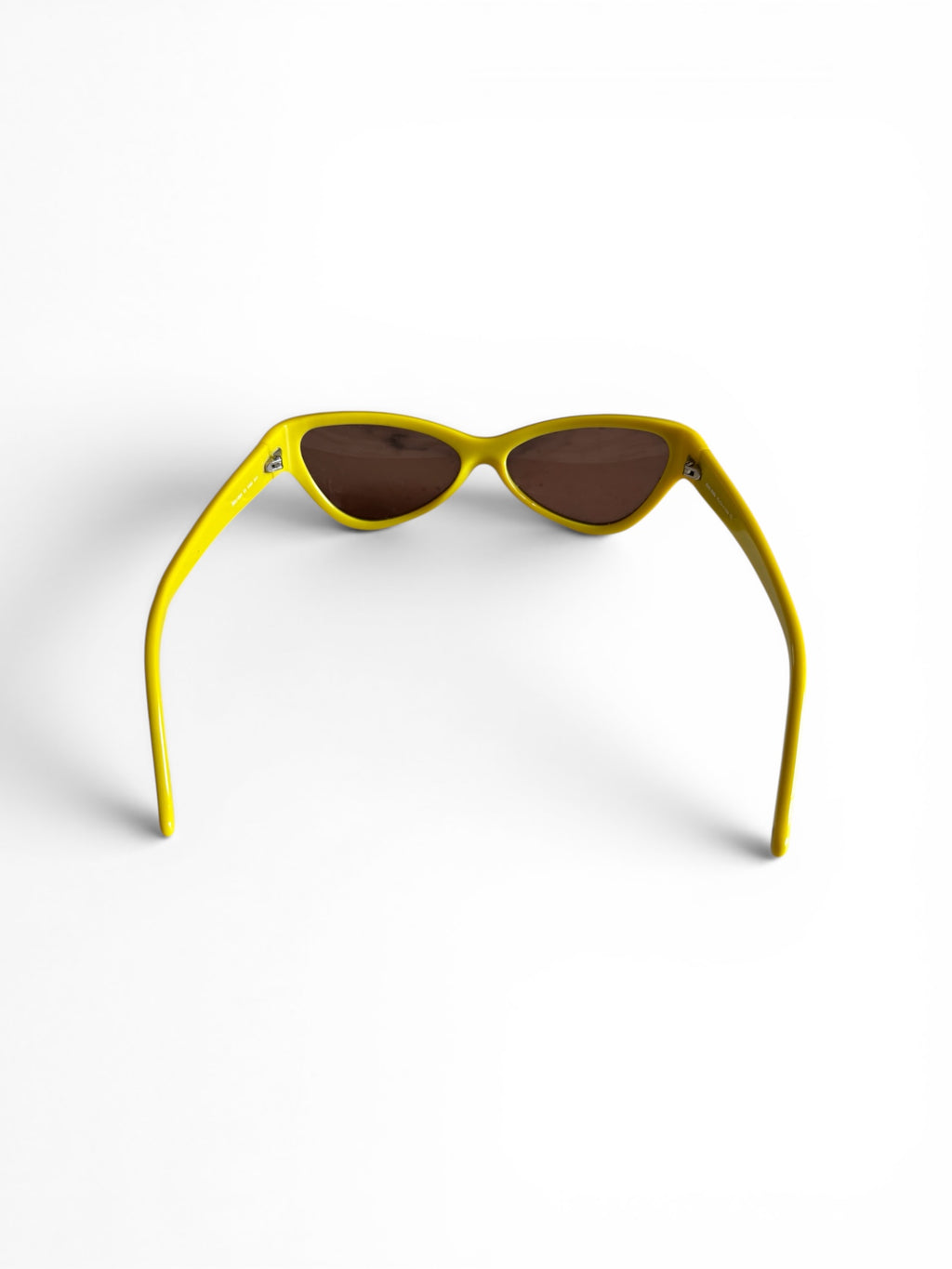 Vintage 2001 Miu Miu yellow cat eyes sunglasses