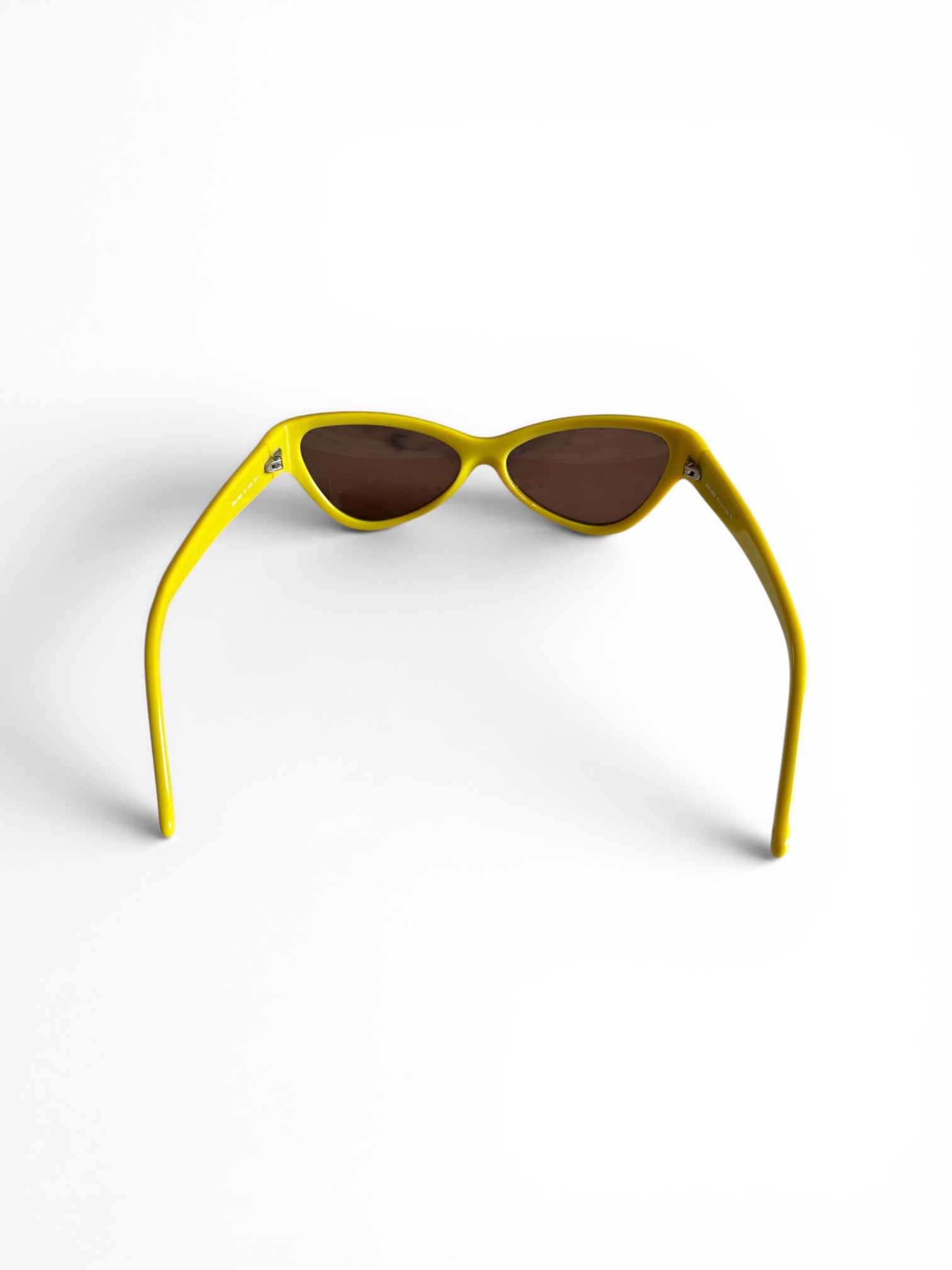 Vintage 2001 Miu Miu yellow cat eyes sunglasses