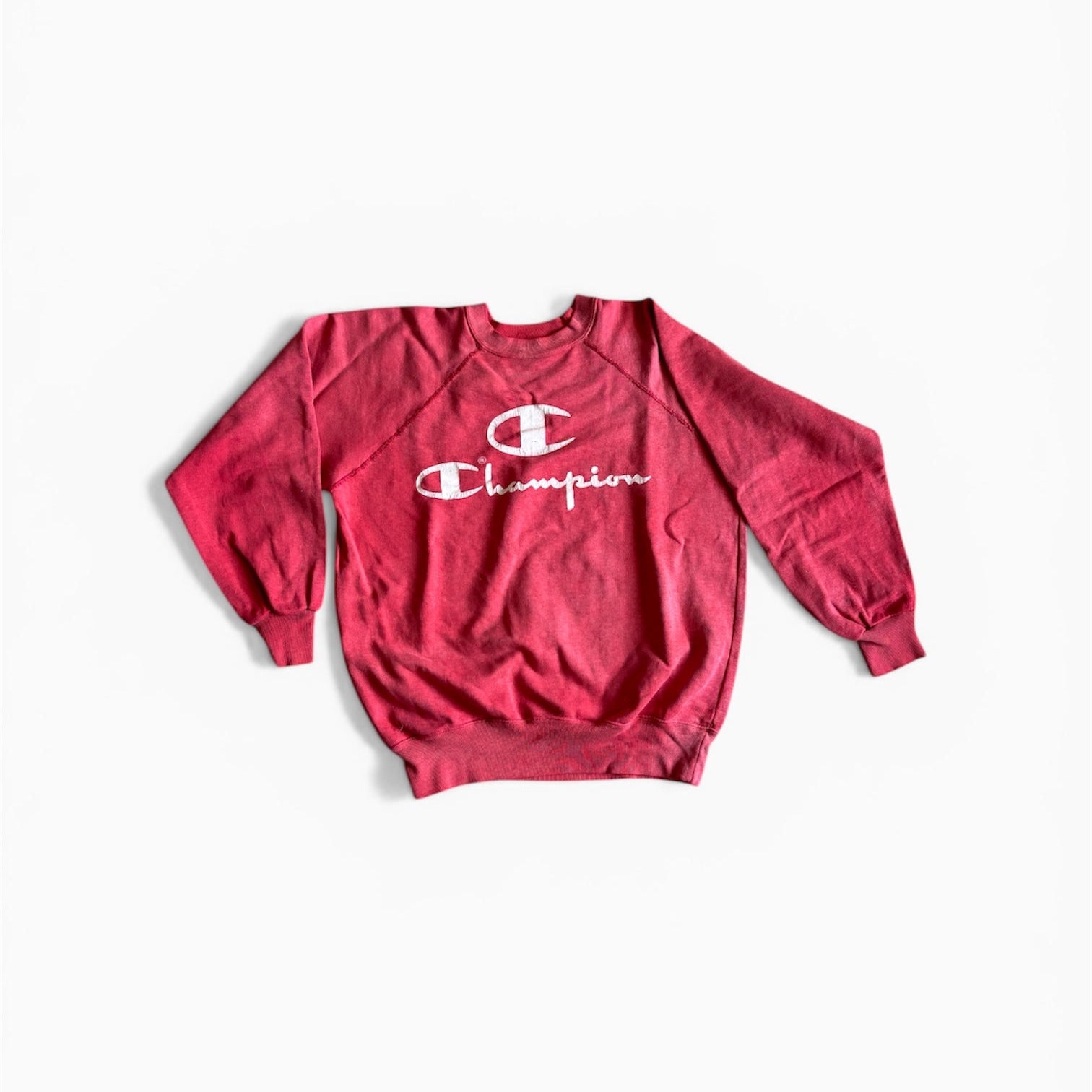 Vintage Overdyed Red Champion logo Sweatshirt