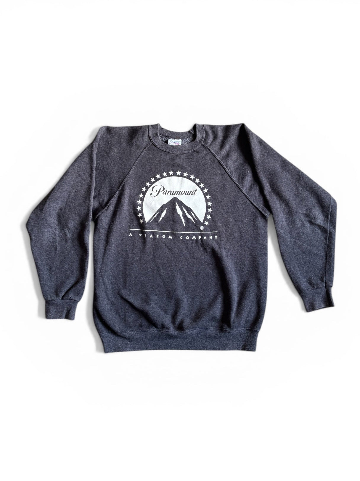 Vintage 90's Paramount Studios dark Grey Raglan Sweatshirt made in usa L