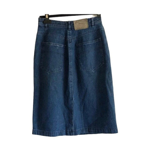 Rare Vintage 80's 90's Ralph Lauren Polo Country denim skirt Made in Italy