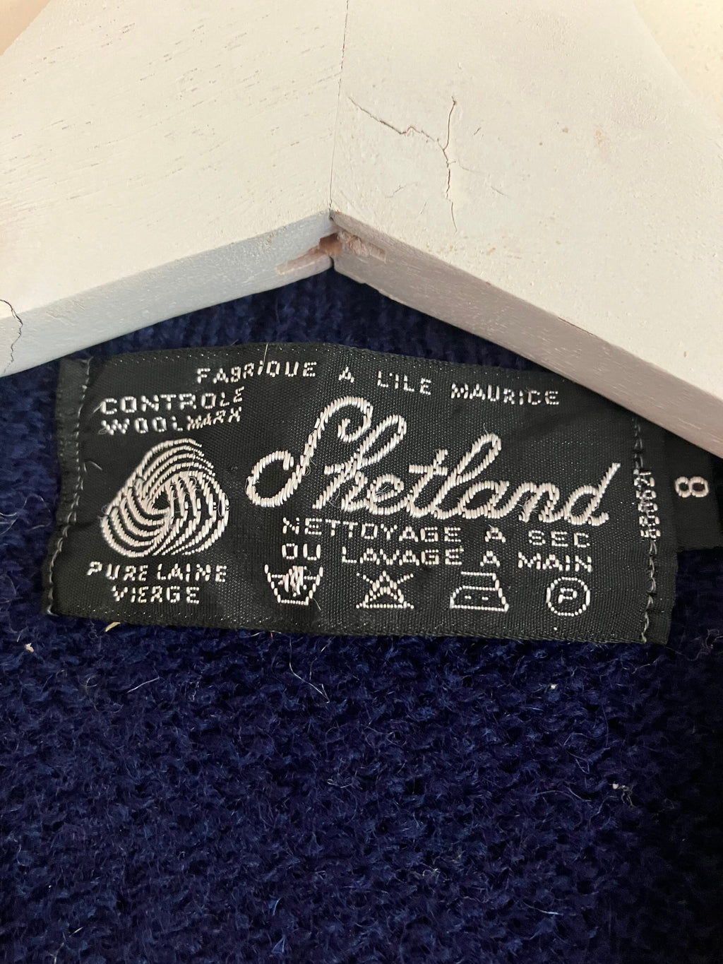 Vintage for kids Fair Isle shetland knitwear wool sweater 8 years