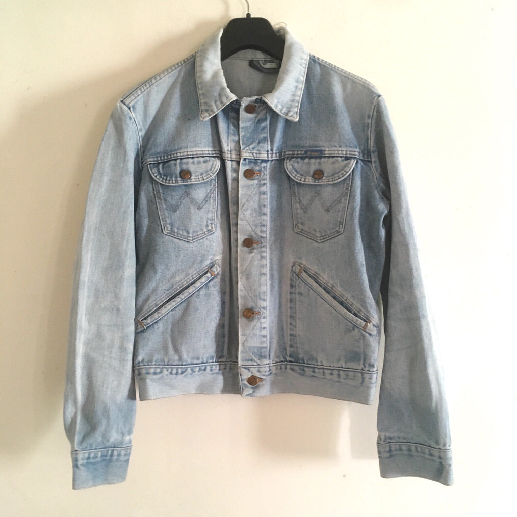 Vintage 80's Wrangler Blue Bell trucker denim jacket